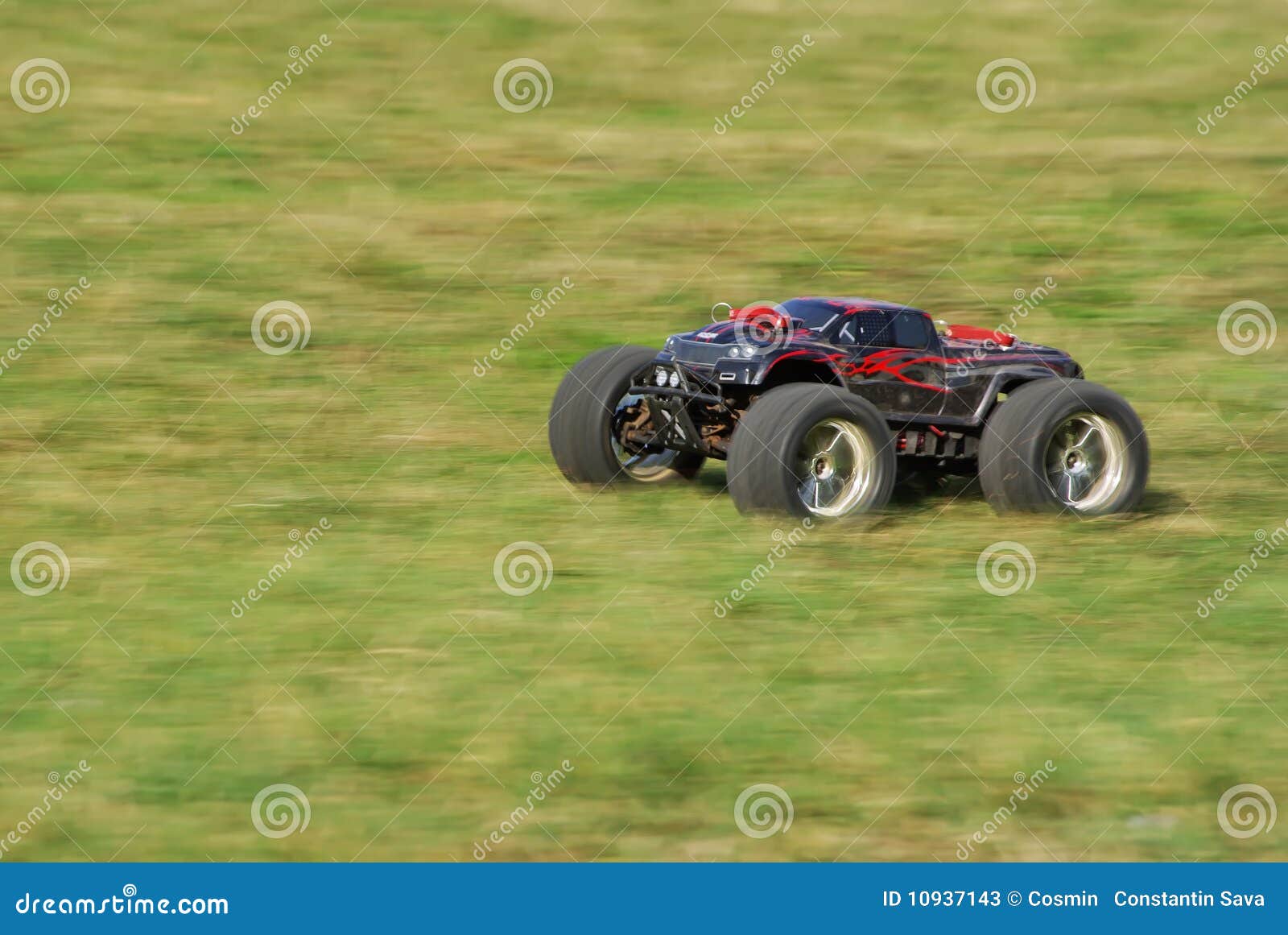 Monster Truck with Dual Electric Motor Stock Image Image of details