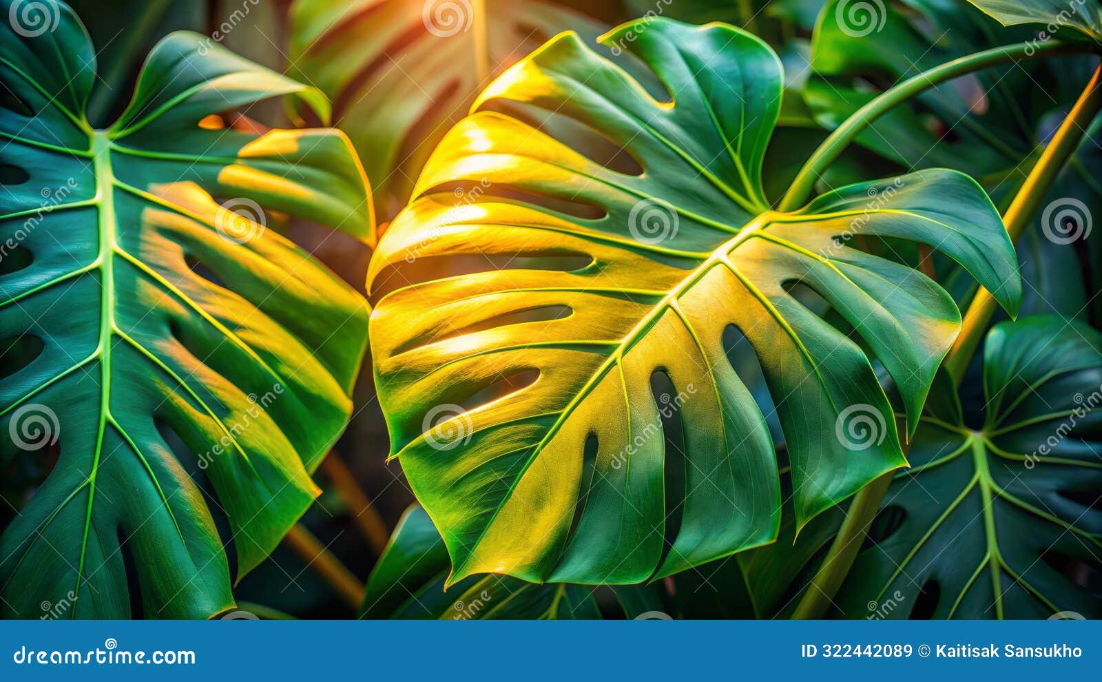 the monstera deliciosa, also known as the swiss cheese plant, is a species of flowering plant native to tropical forests in