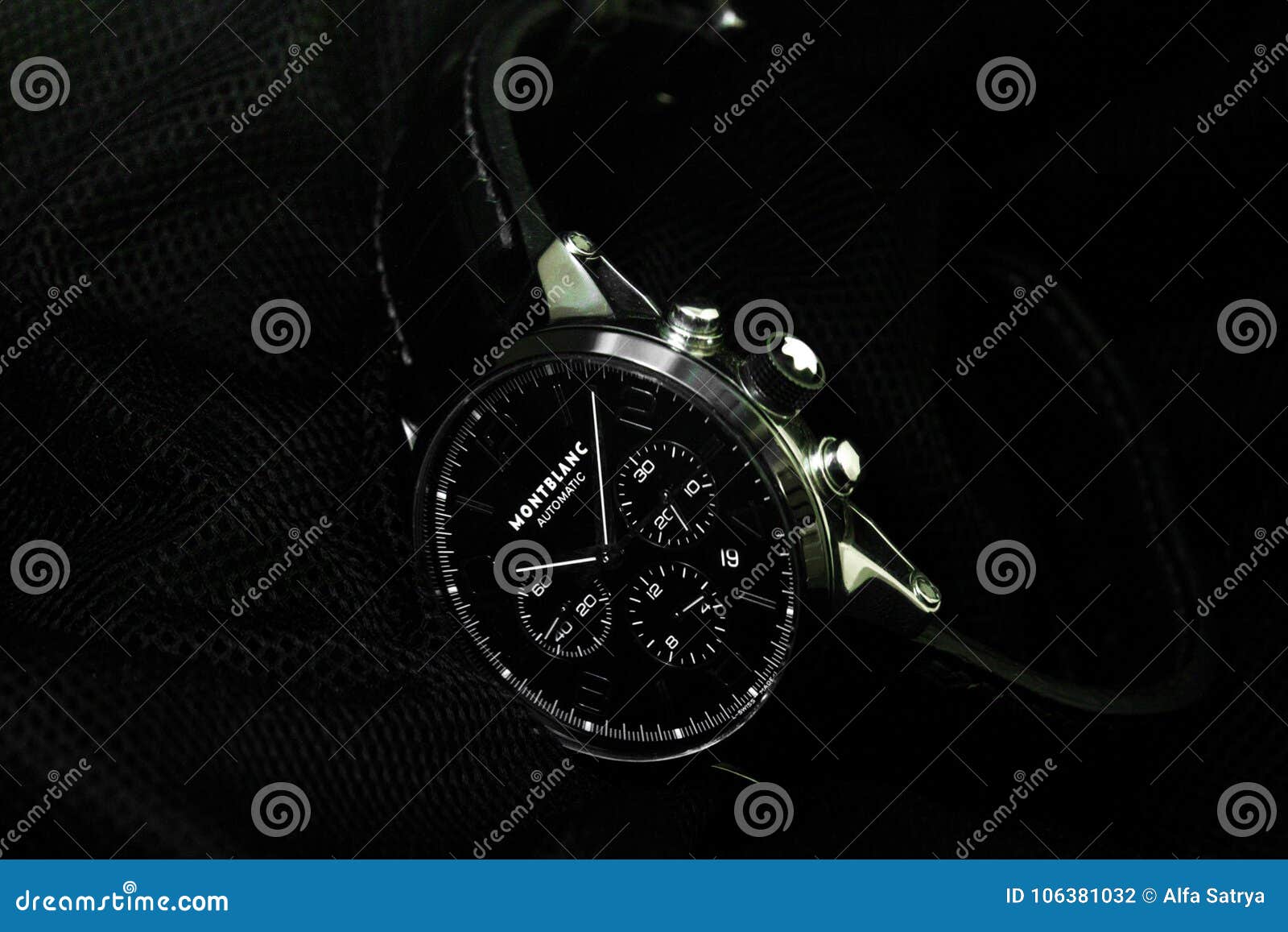 Mont Black Automatic Watches In Black Clear Background Editorial Photography Image Of Rolex Accesosris