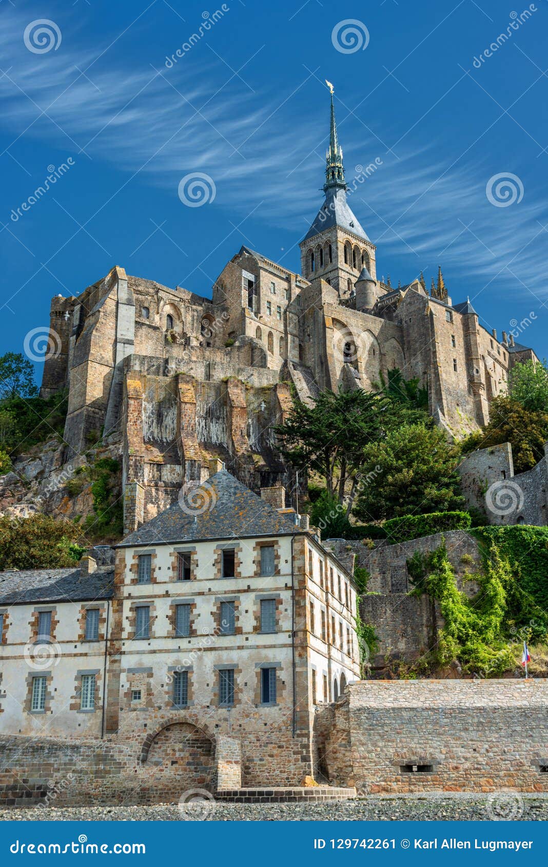 Mont Saint MichelAbtei Auf Der Insel Stockbild Bild von europa