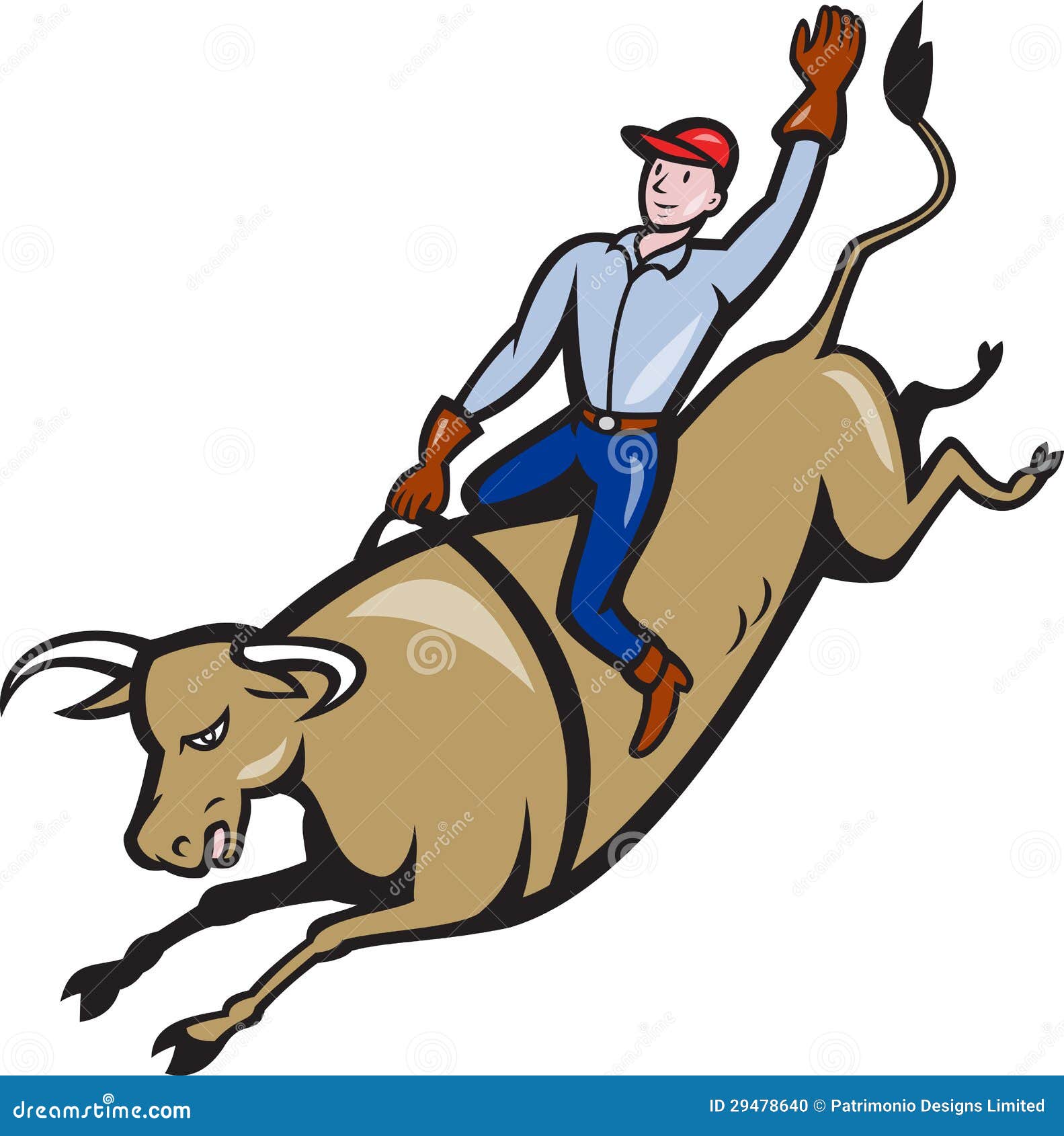 Silhueta de vetor de rodeio cowboy. Royalty Free Stock SVG Vector and Clip  Art