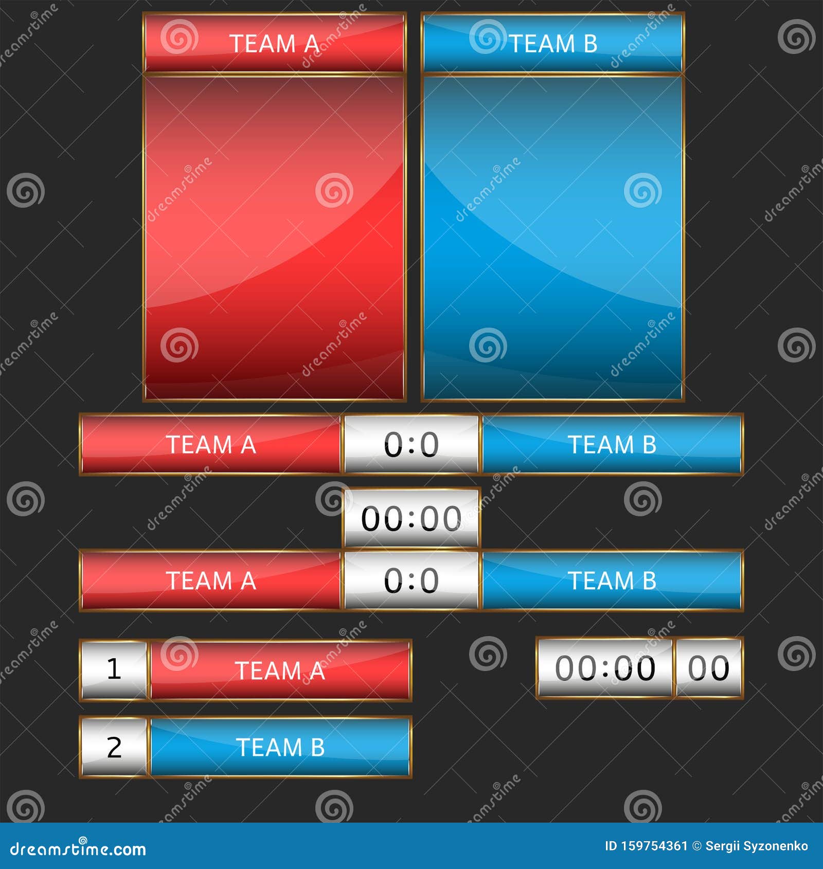 Transmissão do placar do jogo de futebol