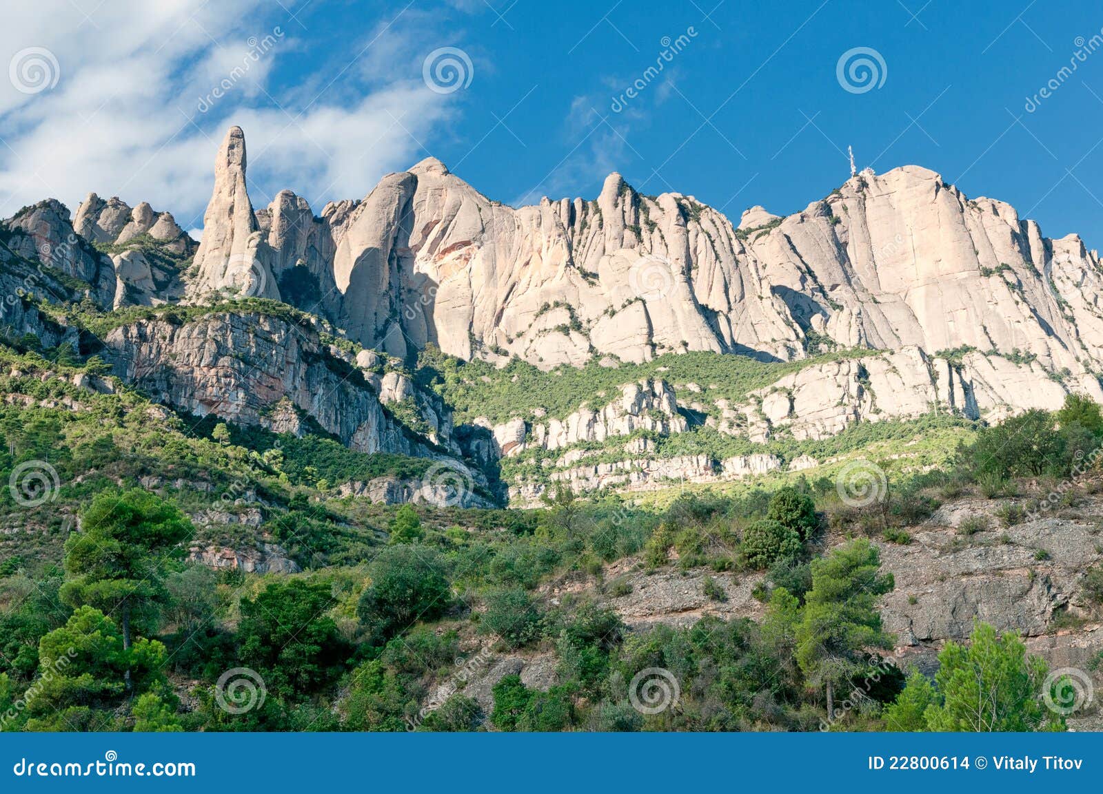 Montagnes De Montserrat Et Ciel Catalogne Espagne Photo Stock Image Du Catalogne Montagnes 22800614