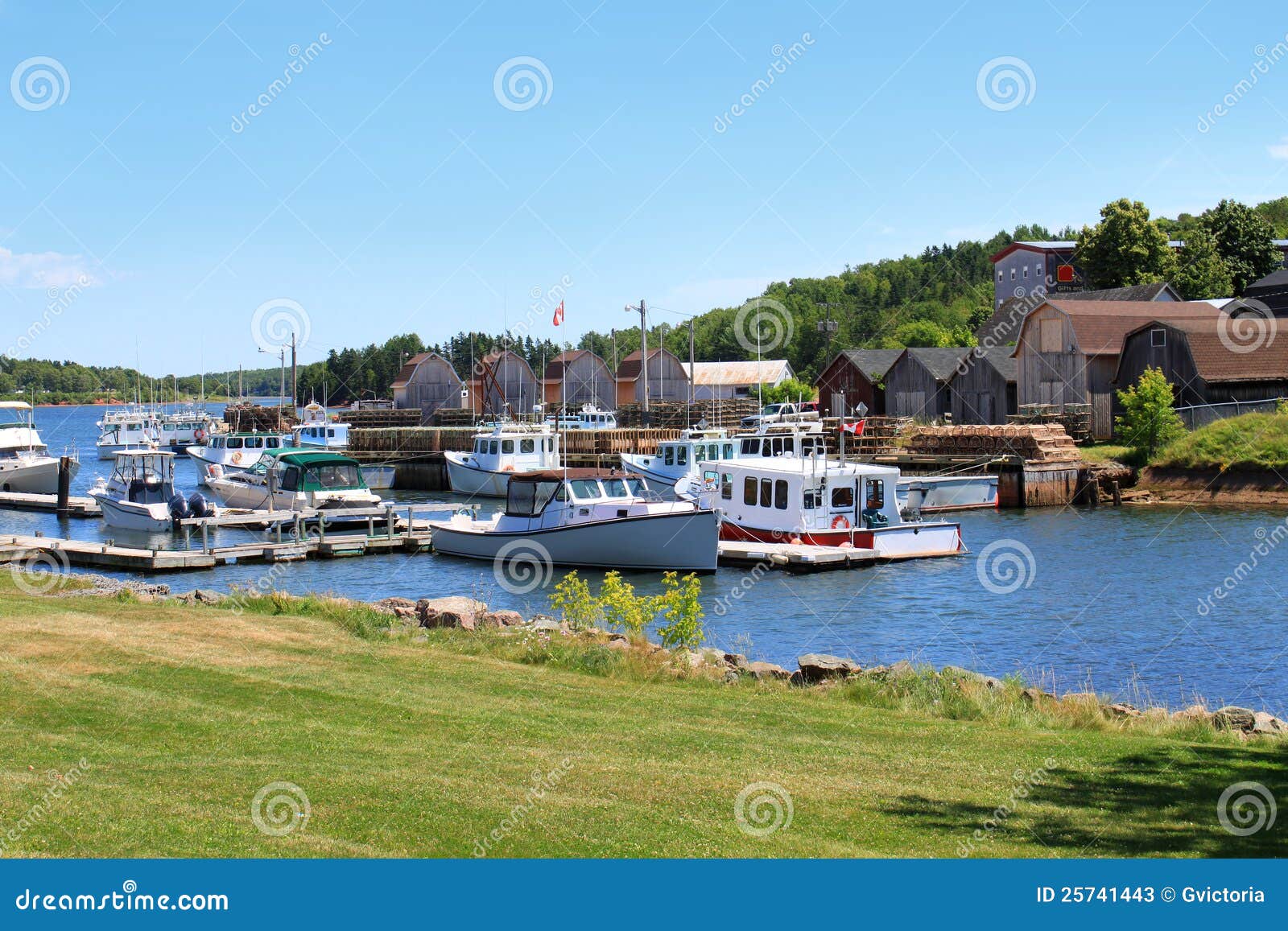 Montague harbour, P.E.I stock image. Image of tourism 25741443