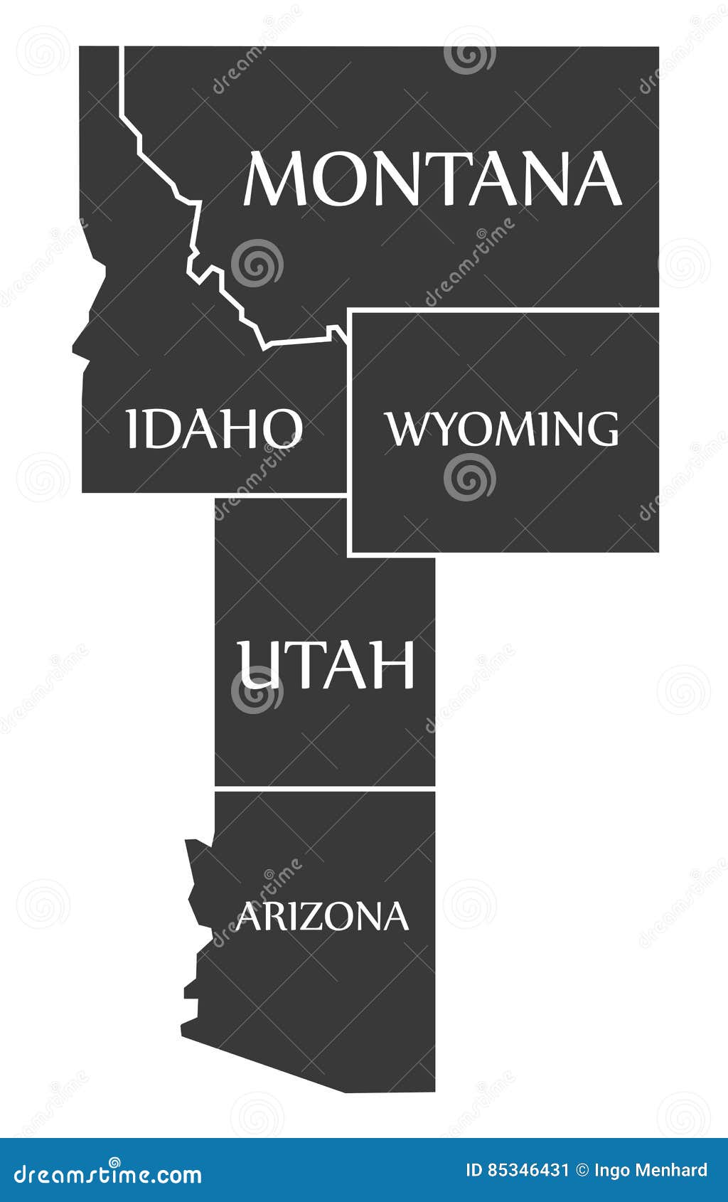 Map Utah Stock Vector (Royalty Free) 548172694