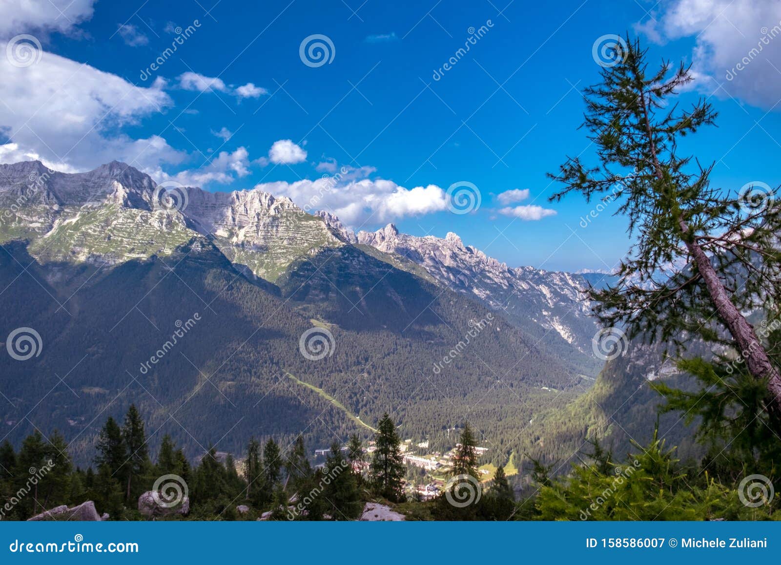 The Montasio Group in the Julian Alps Stock Image - Image of looking ...