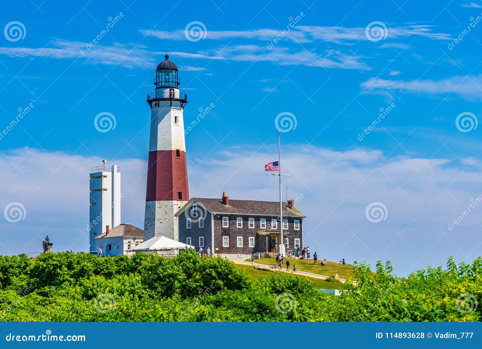 Montauk Point Lighthouse Long Island New York Stock Photo Image of