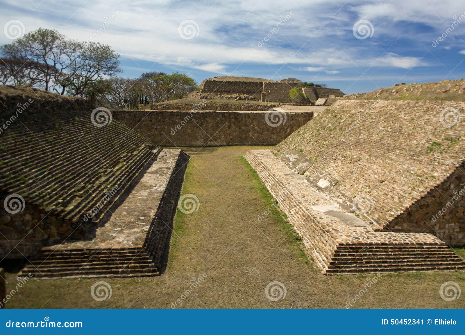 monte alban oaxaca mexico ancient ball game stadium huego de pelota