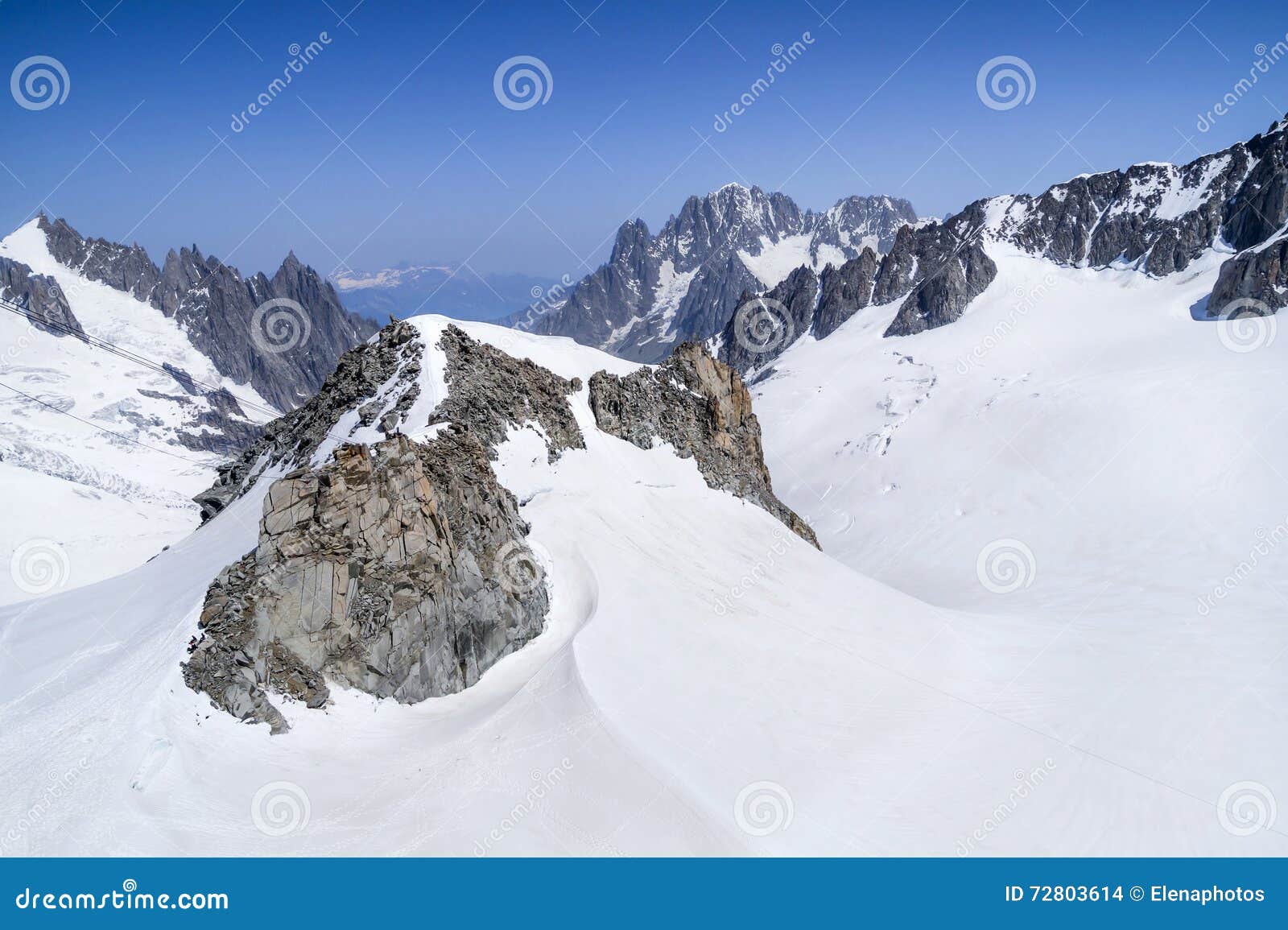 monte bianco massif in alps ,courmayeur ,aosta valley ,italy