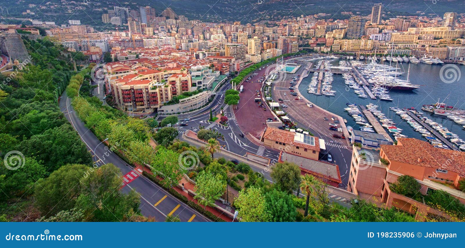 Monte Carlo city view stock photo. Image of europe, harbor - 198235906