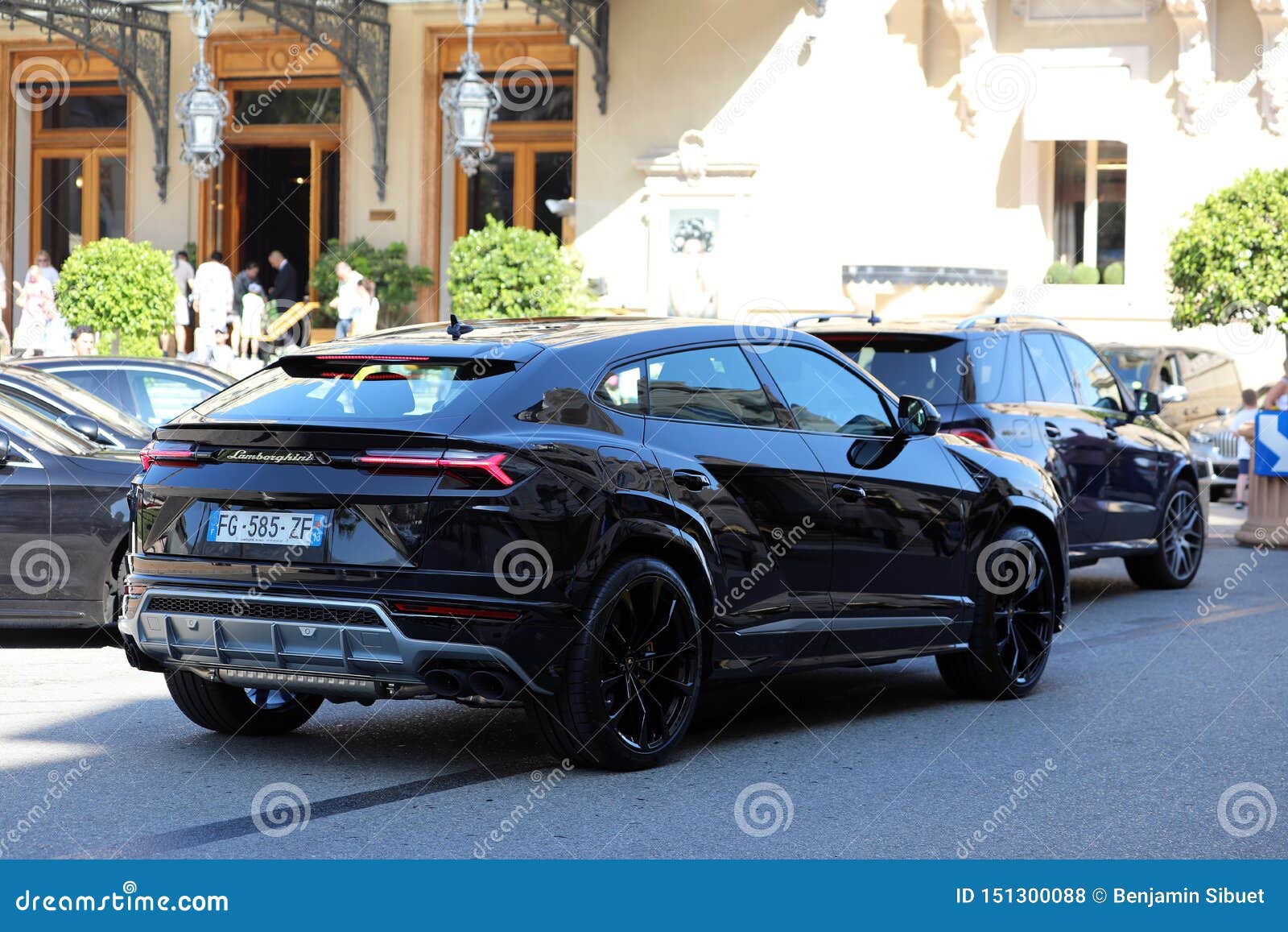 Black Lamborghini Urus SUV - Rear View Editorial Stock ...