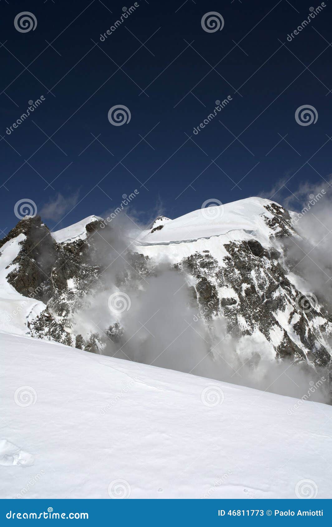 Monte rosa stock image. Image of rock, vincent, alagna 46811773