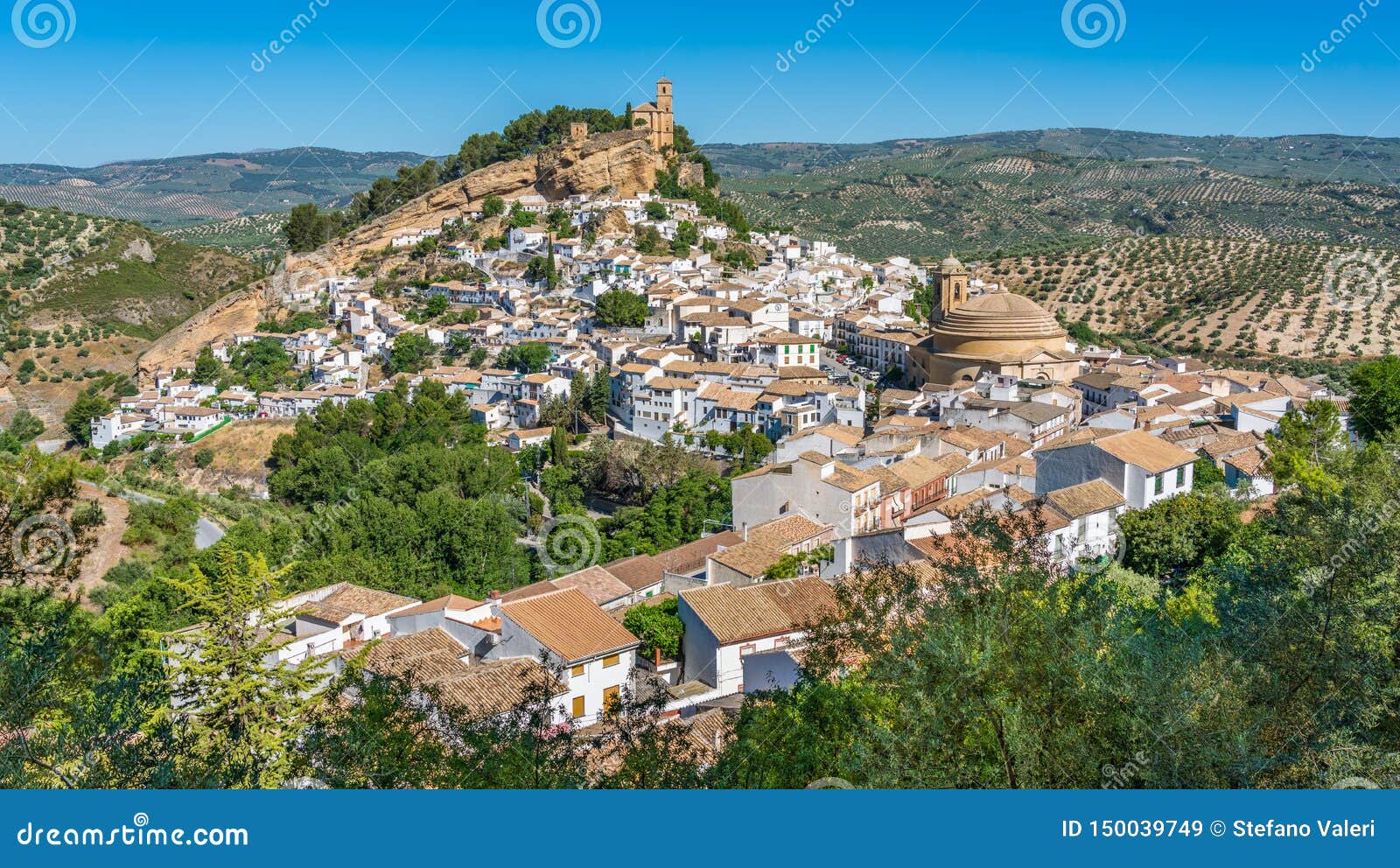 panoramic sight in montefrio, beautiful village in the province of granada, andalusia, spain.