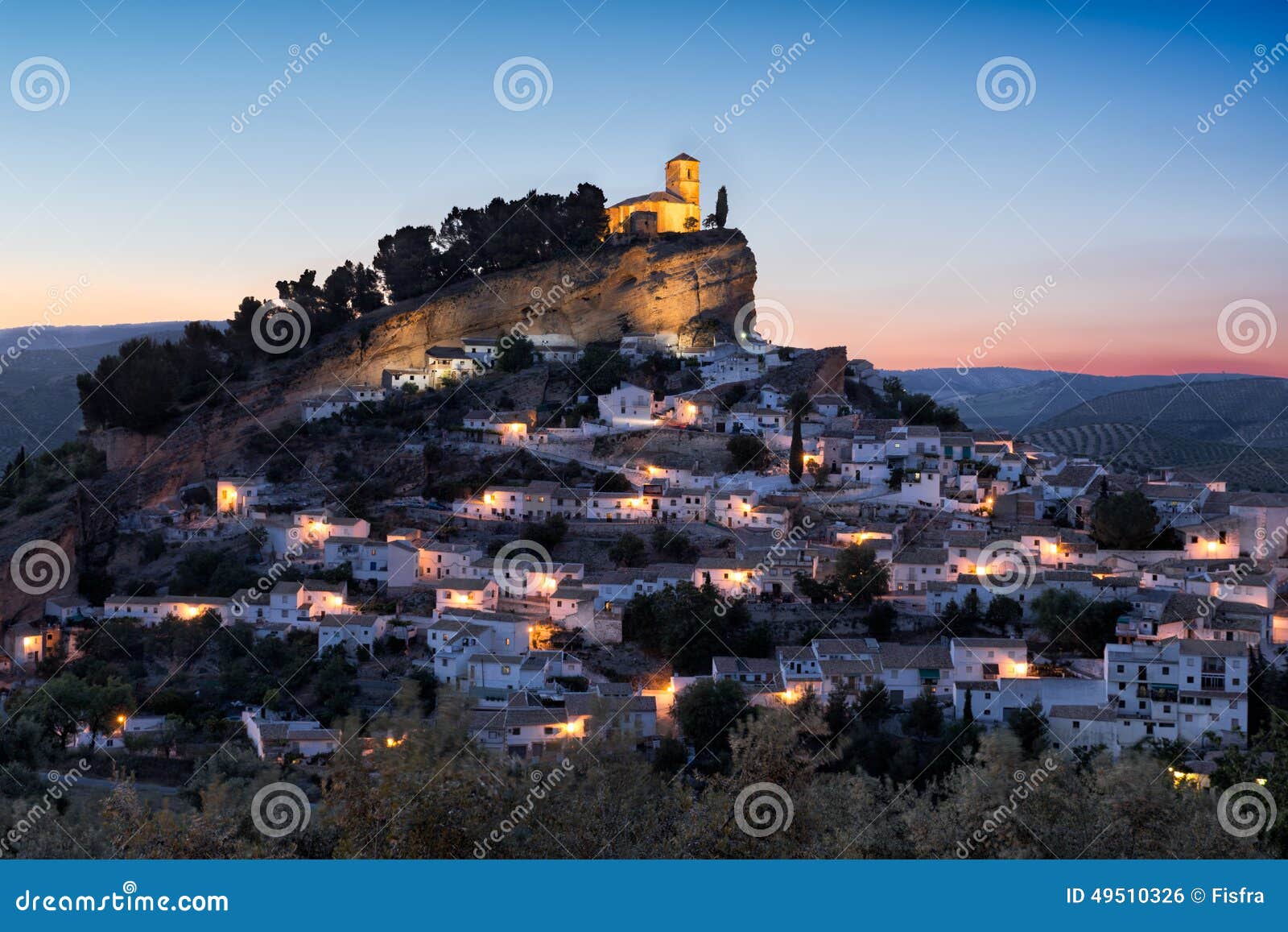 montefrio at sunset, andalusia, spain