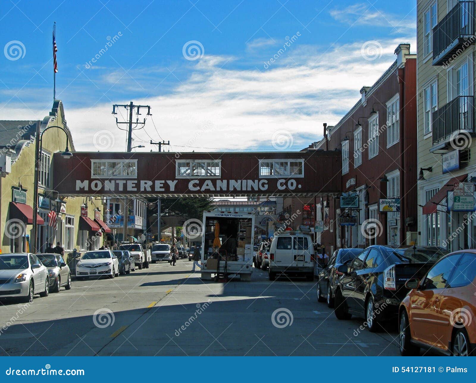 Monterey Canning Company stock afbeelding. Image of zonnig 54127181