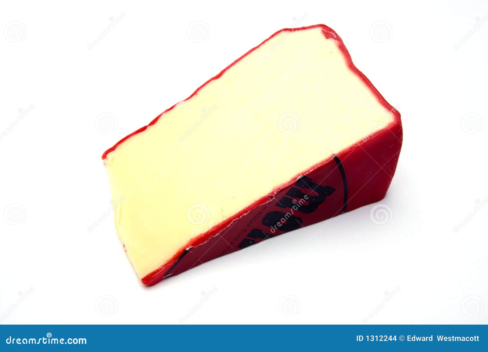 Monterey Jack Cheese Digital Art Illustration Isolated On White