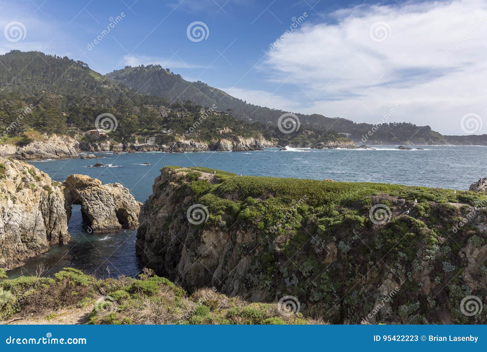 Monterey Peninsula Coastline California Stock Image Image of park