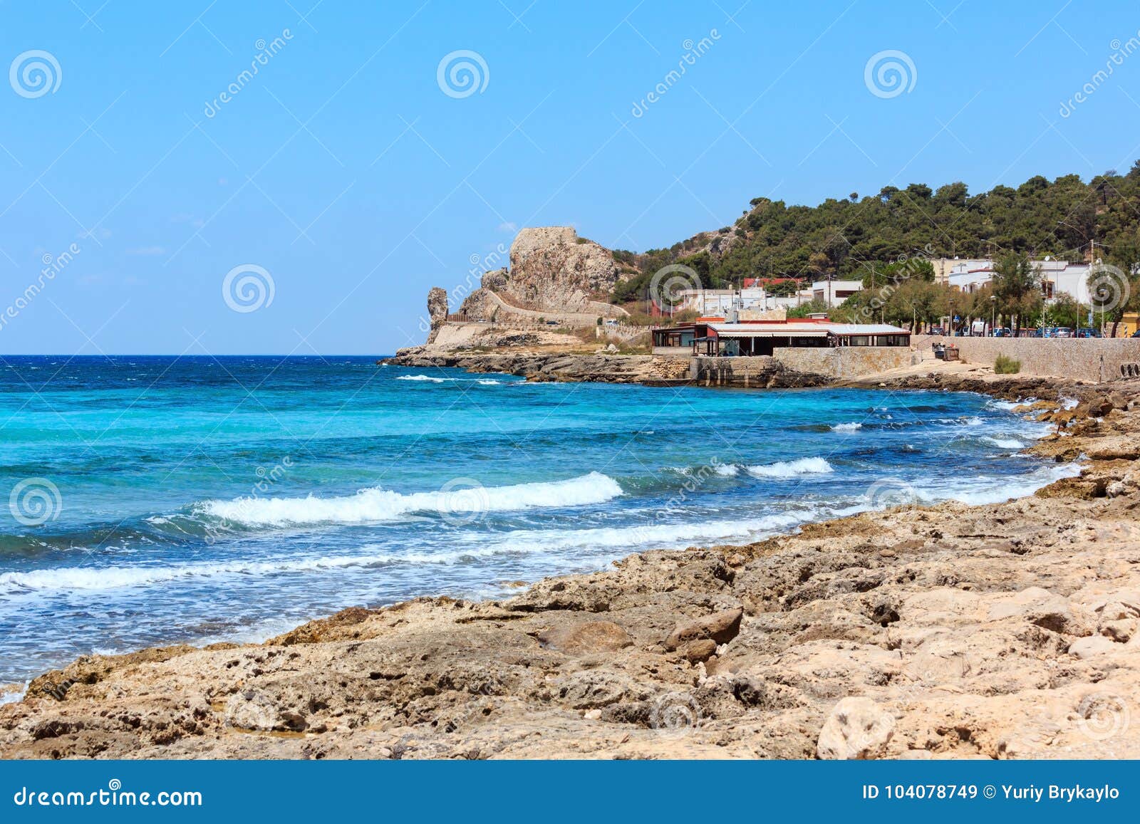 beach montagna spaccata, salento, italy