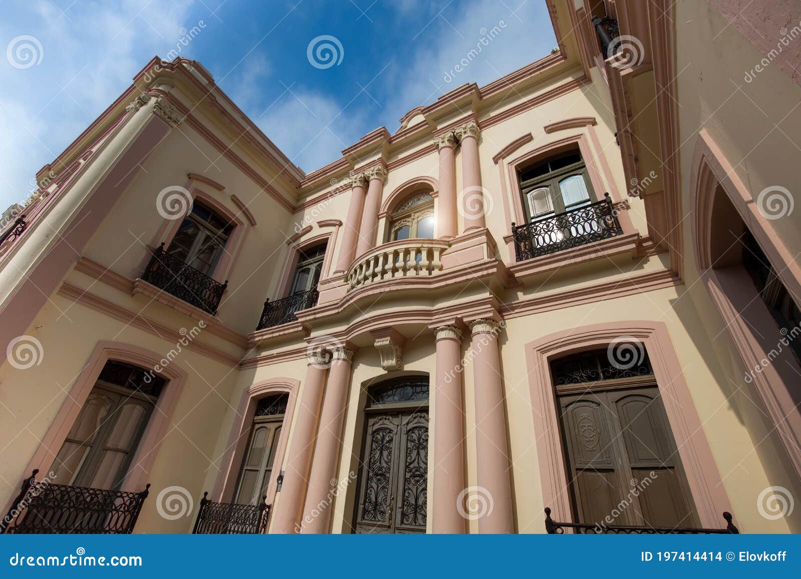 monterrey, colorful historic buildings in the center of the old city barrio antiguo Ã¢â¬â a famous tourist attraction