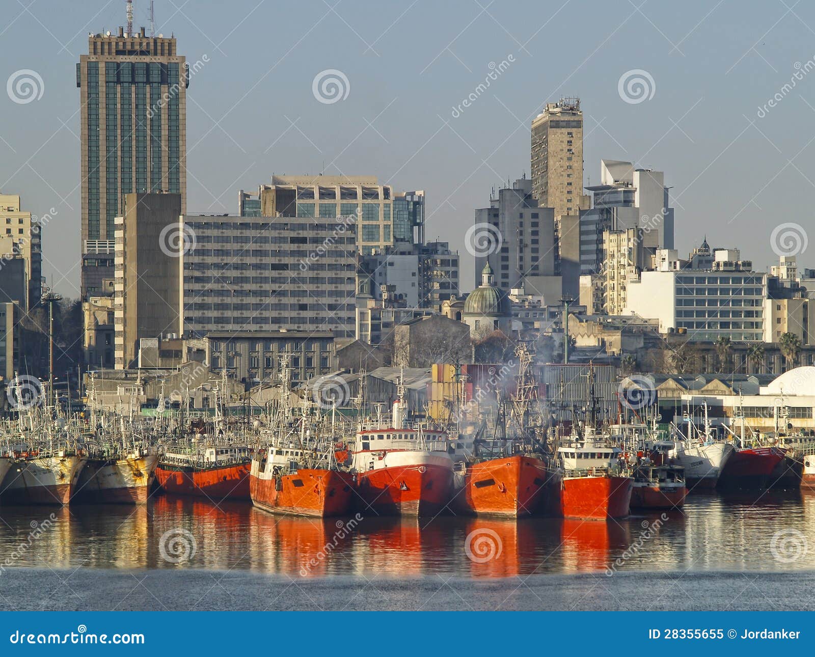 Montevideo Port stock image. Image of boat, harbor, port 28355655
