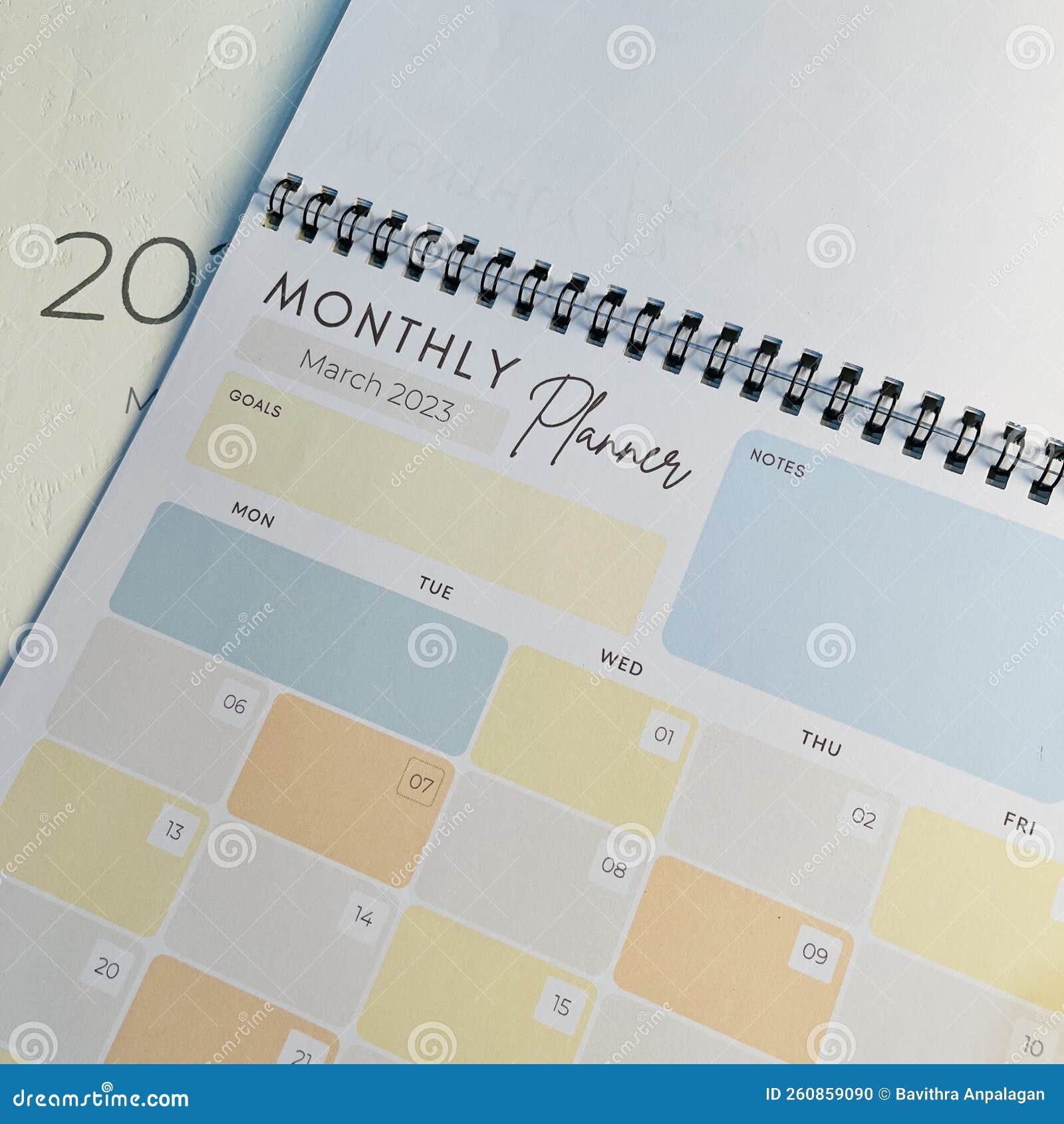 Monthly Planners stock photo. Image of weekly, calendar 260859090