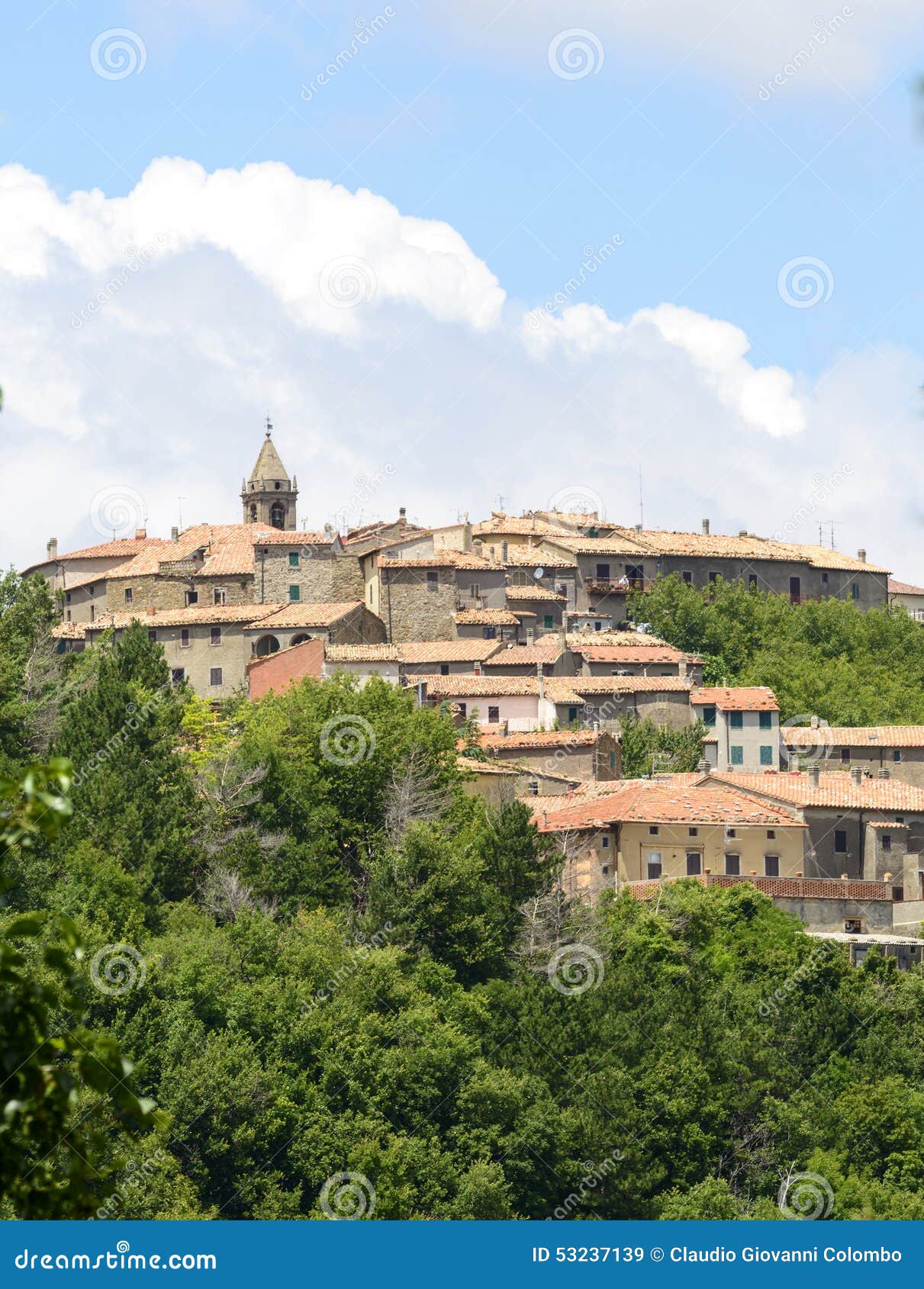 Monticello Amiata (Tuscany, Italy) Stock Image - Image of europe, urban ...