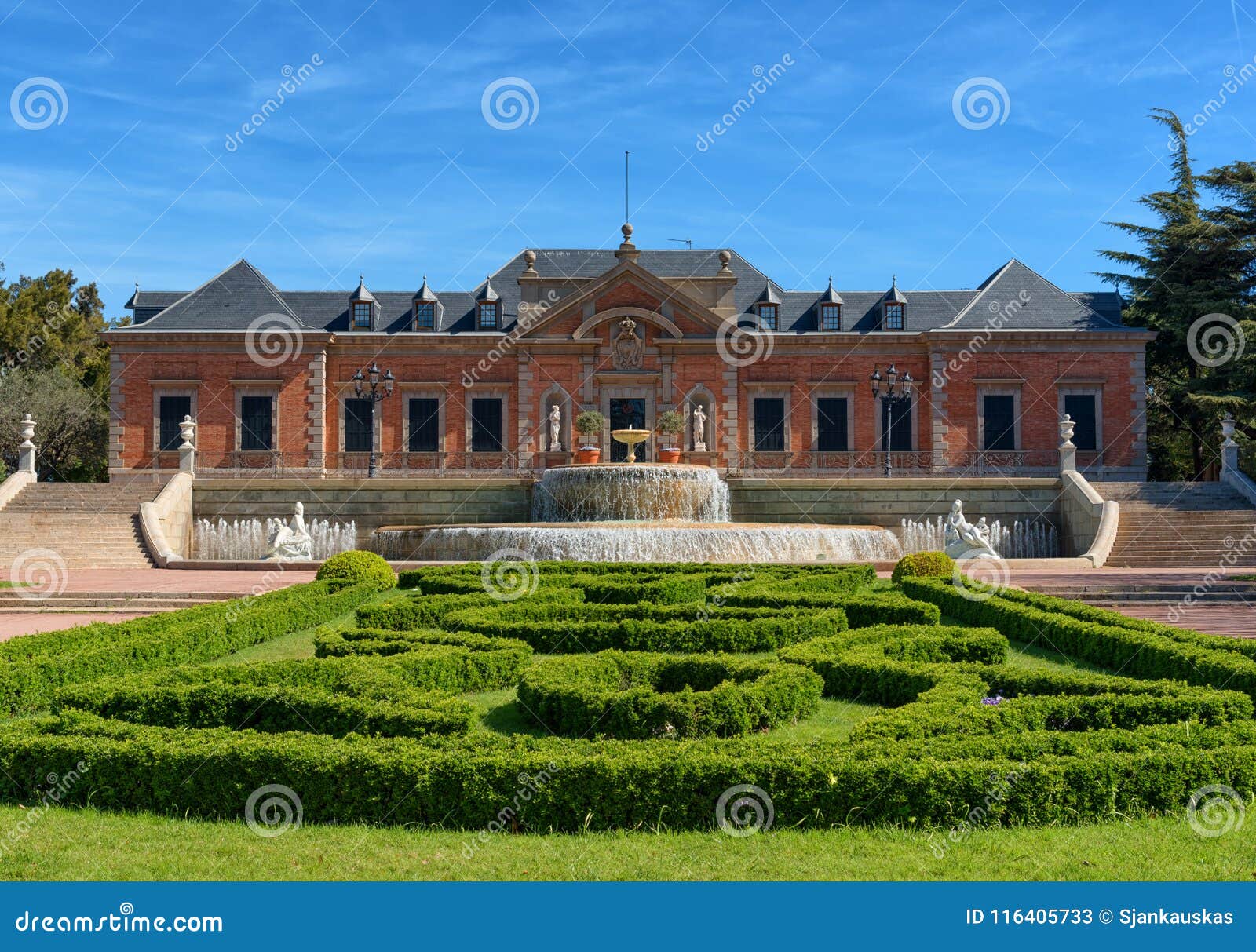 montjuic park, joan maragall gardens and palace albeniz, barcelona