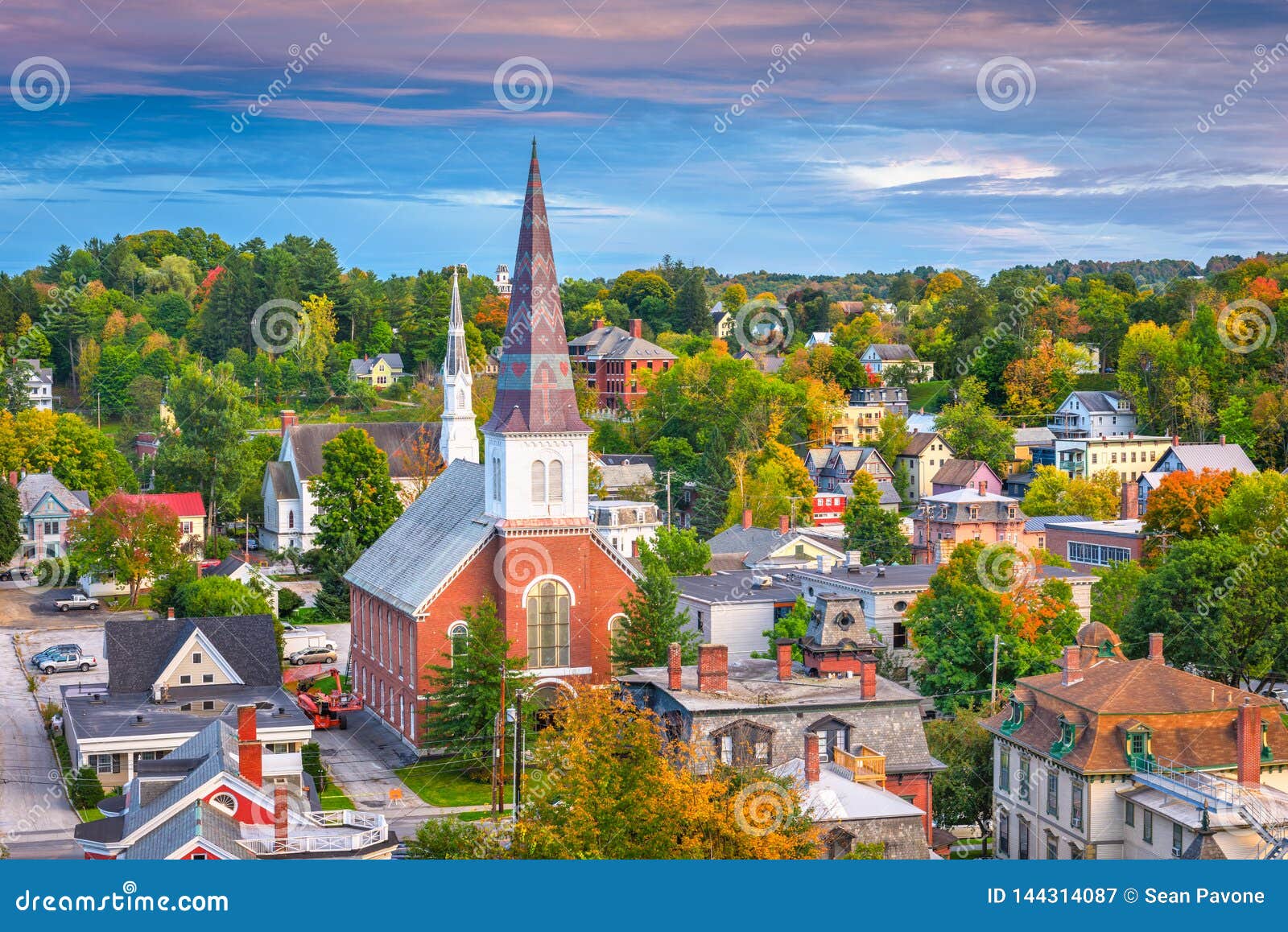 Montpelier Vermont Usa Skyline Stock Photo - Download 