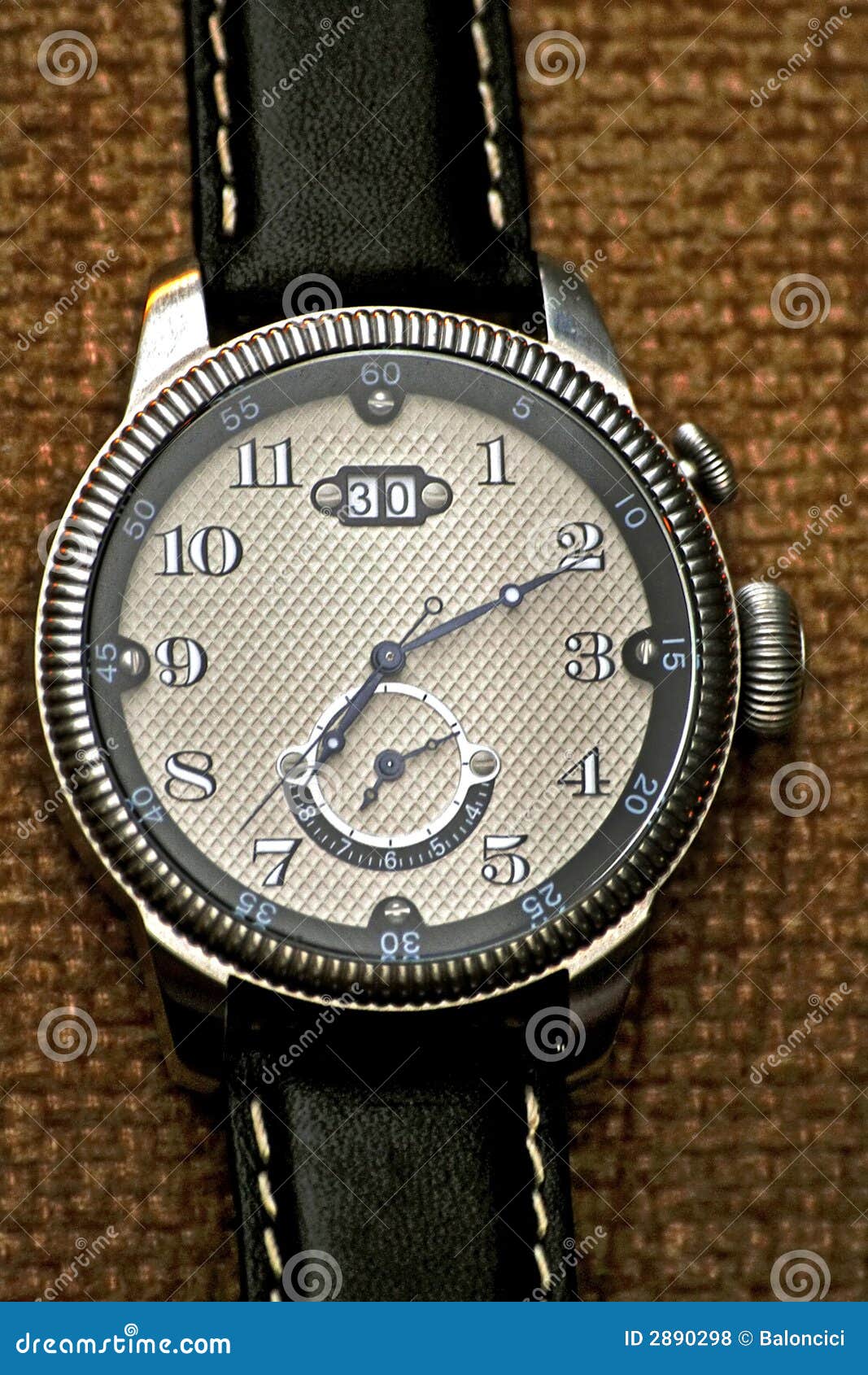 Montre de chrome photo stock. Image du tony, countdown - 2890298