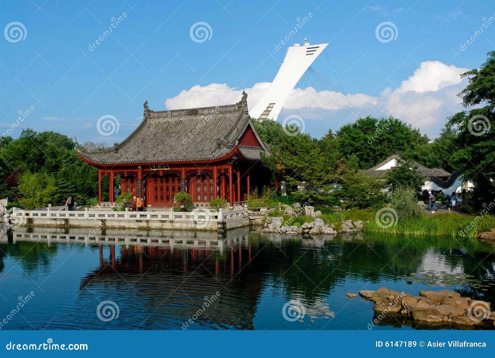 Montreal Botanical Garden stock image. Image of water - 6147189