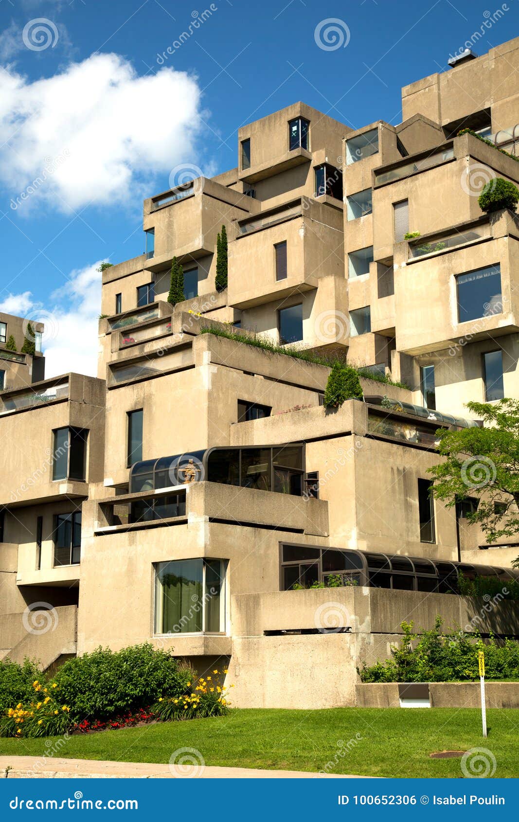Famous Housing Complex in Montreal Nammed Habitat 67 Stock Photo