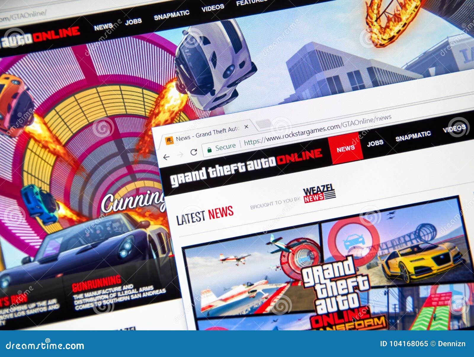 Grand Theft Auto Online Home Website. Editorial Image - Image of world,  video: 104168065