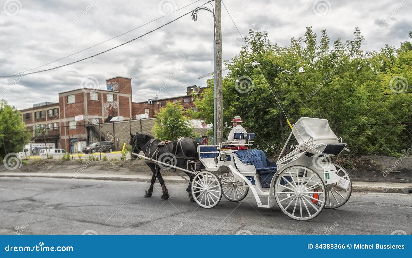 Montreal Carriage Ride editorial photo. Image of engagement 84388366