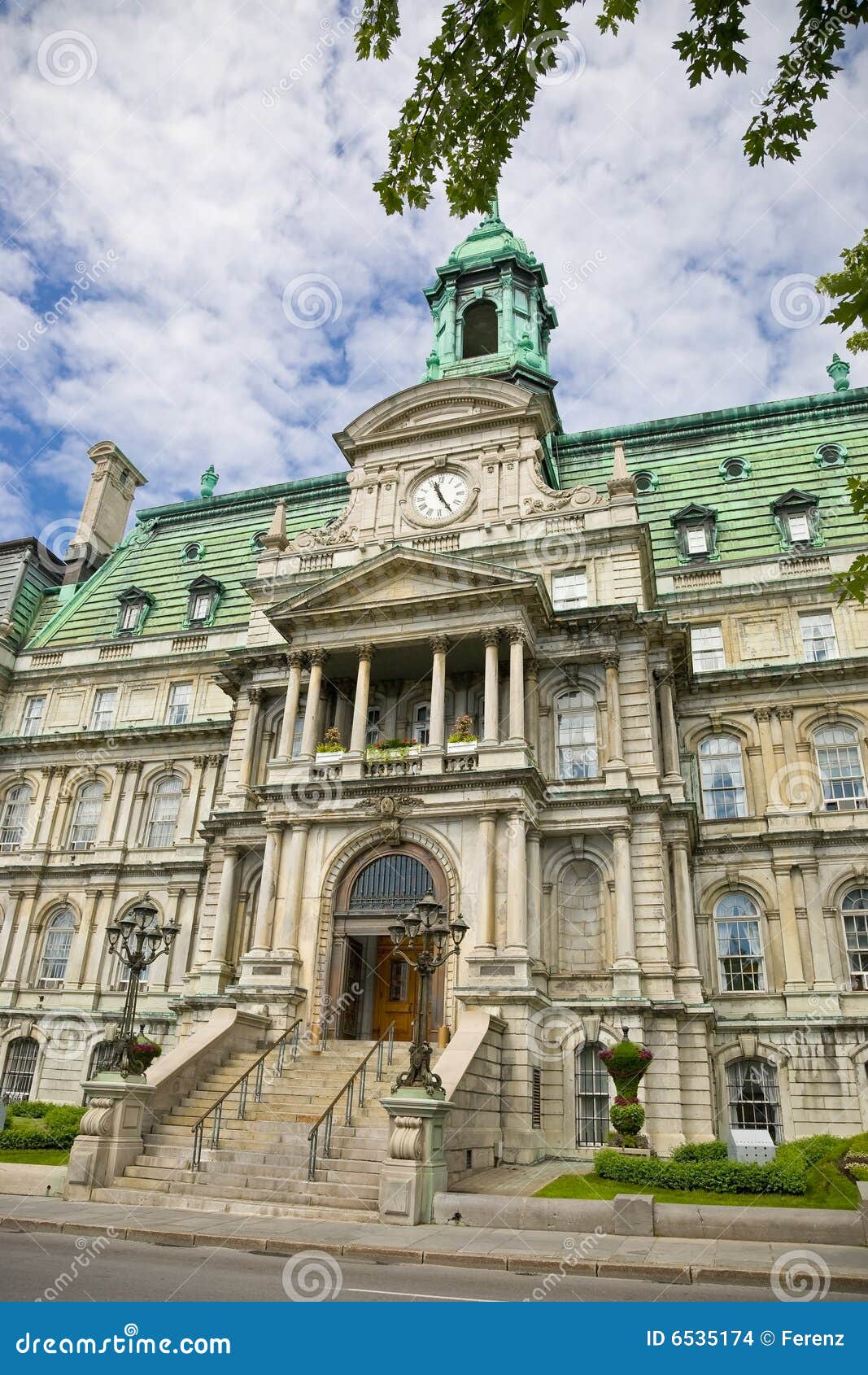 Montreal City Hall stock photo. Image of ville, administration 6535174