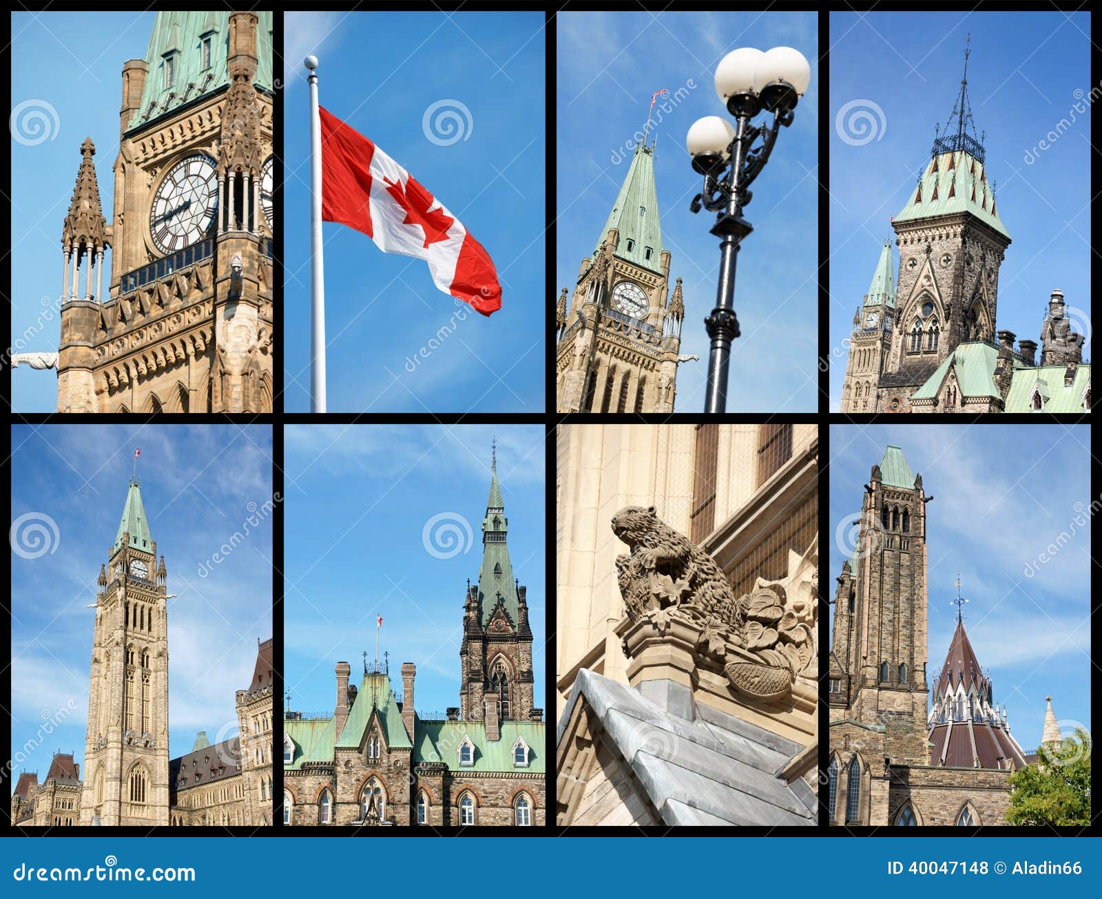 Montreal landmarks, Canada stock photo. Image of dame 40047148