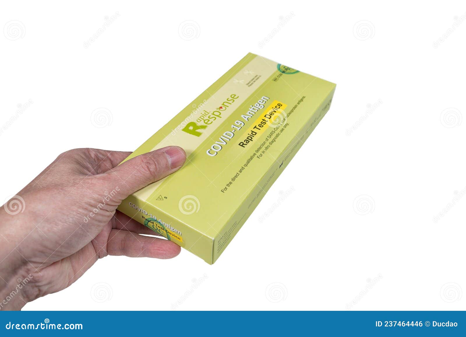 A Box of Quebec Approved Rapid Response Covid19 Antigen Rapid Test