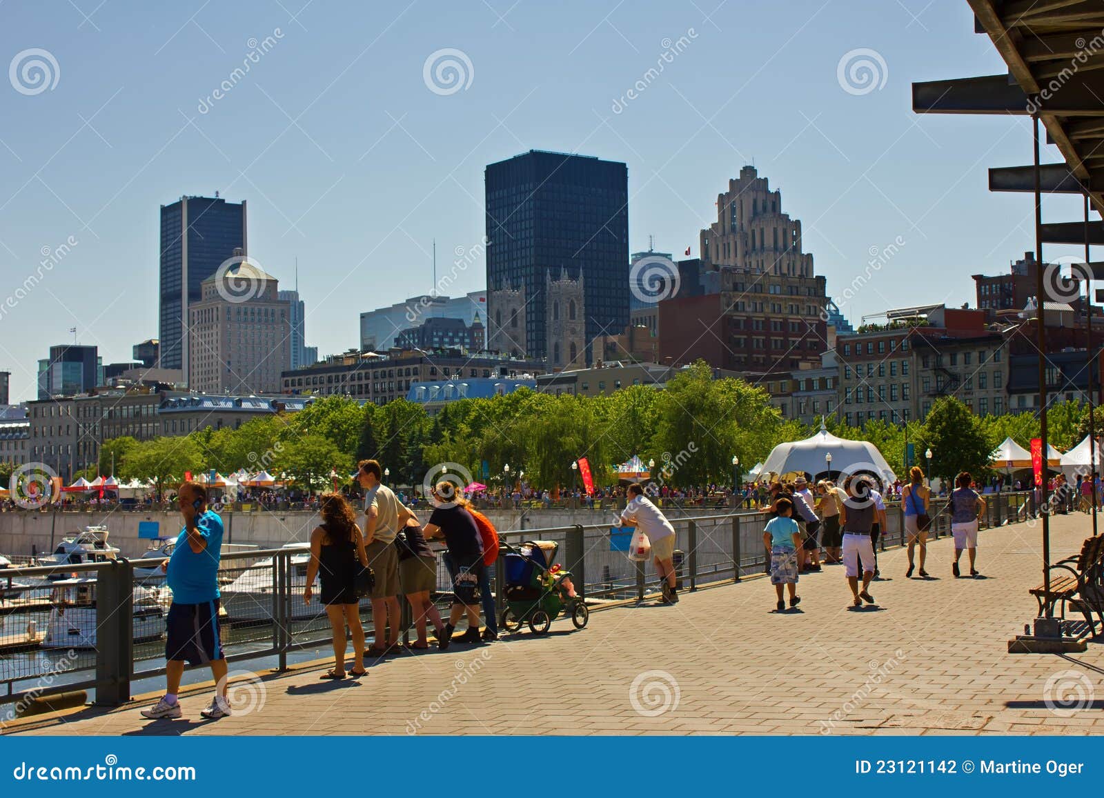 Montreal Skyline and Harbor. Editorial Photography Image of cityscape