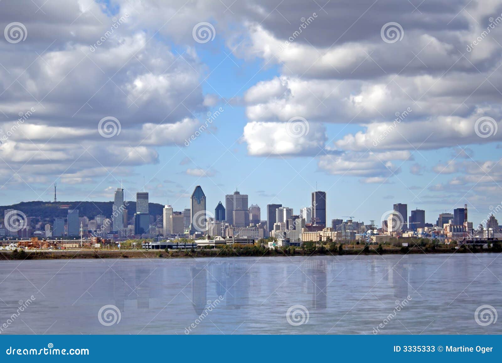 Montreal view the river. stock image. Image of travelling 3335333