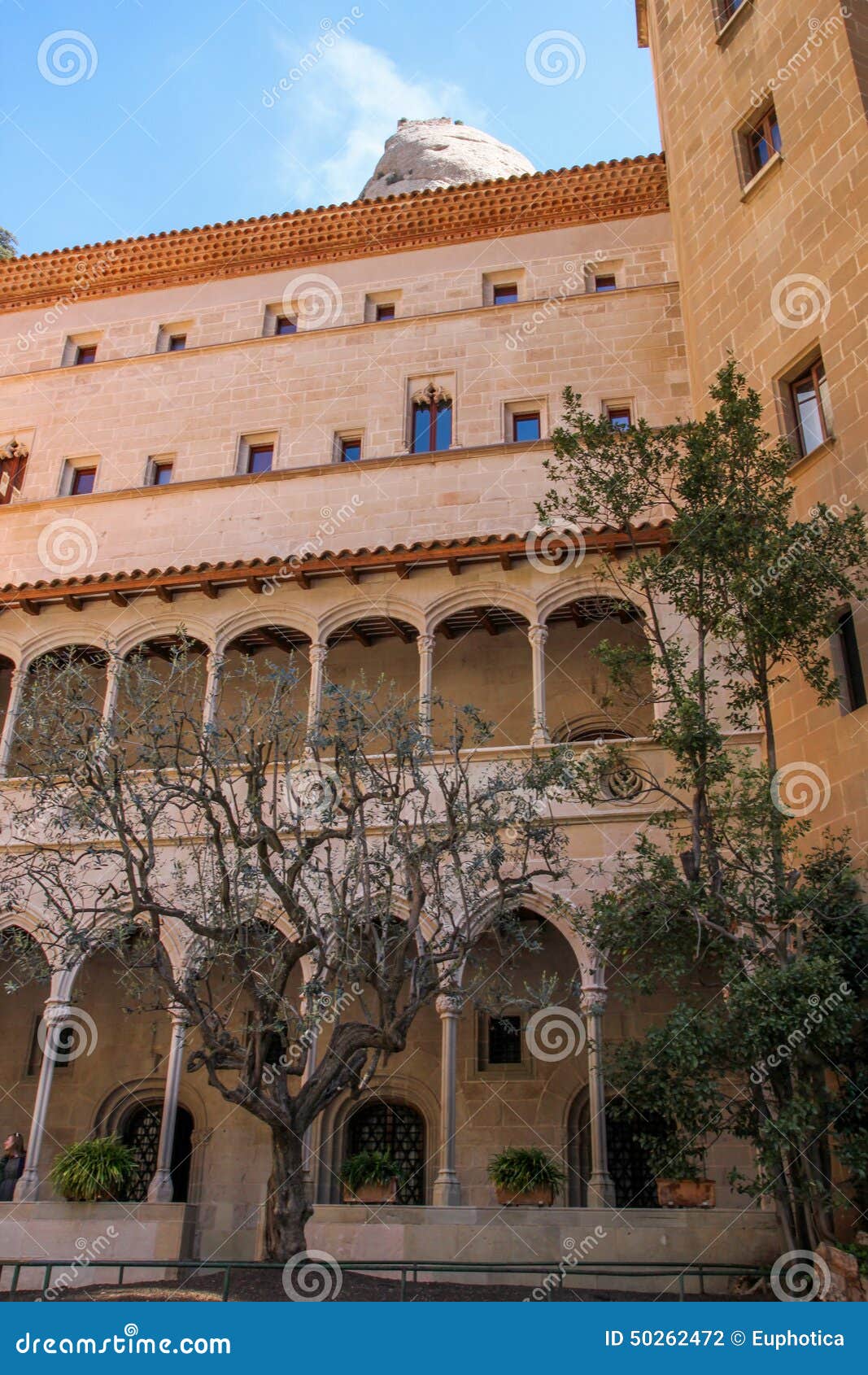 Montserrat Monastery, Dichtbij Barcelona, Spanje Redactionele ...