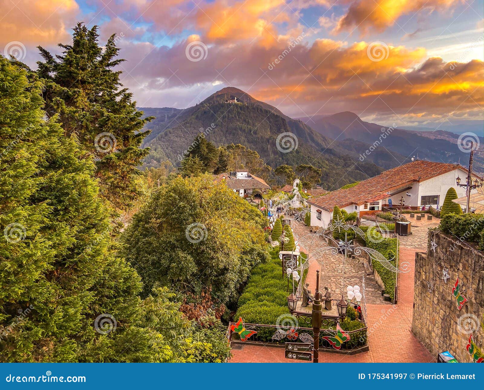 montserrate view in bogota, colombia