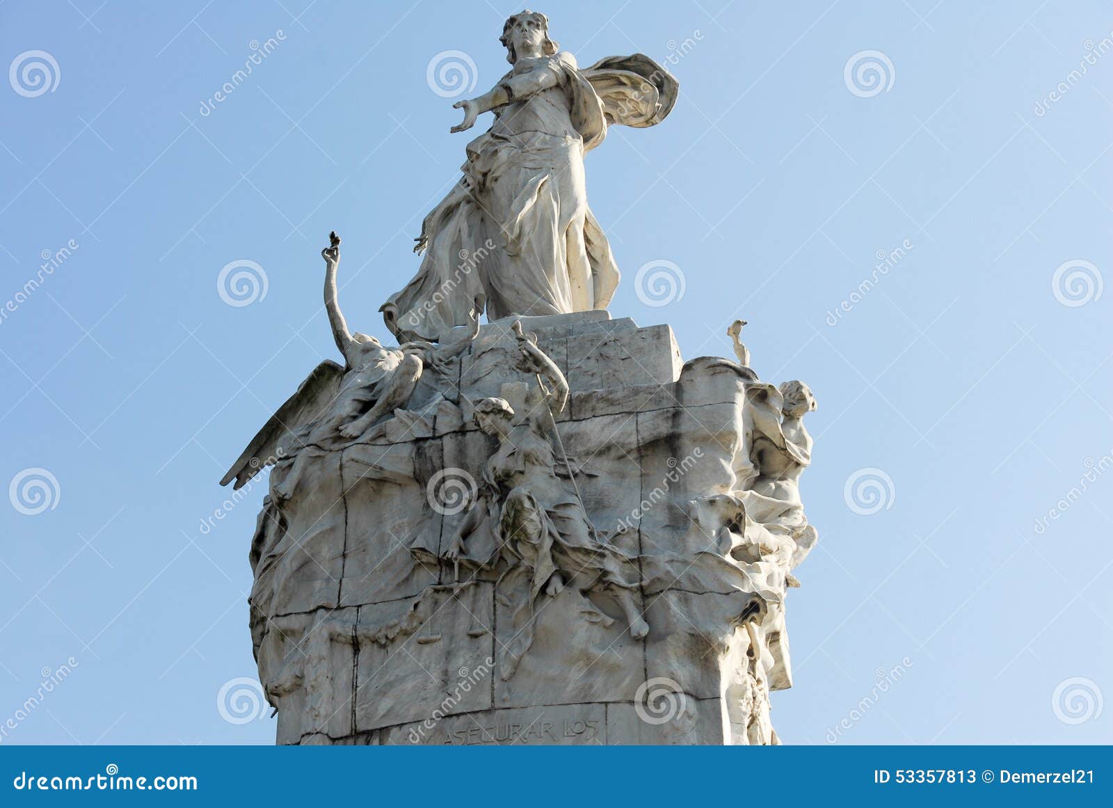 Monument A L Espagnol Buenos Aires Argentine Image Stock Image Du Grand Bronze