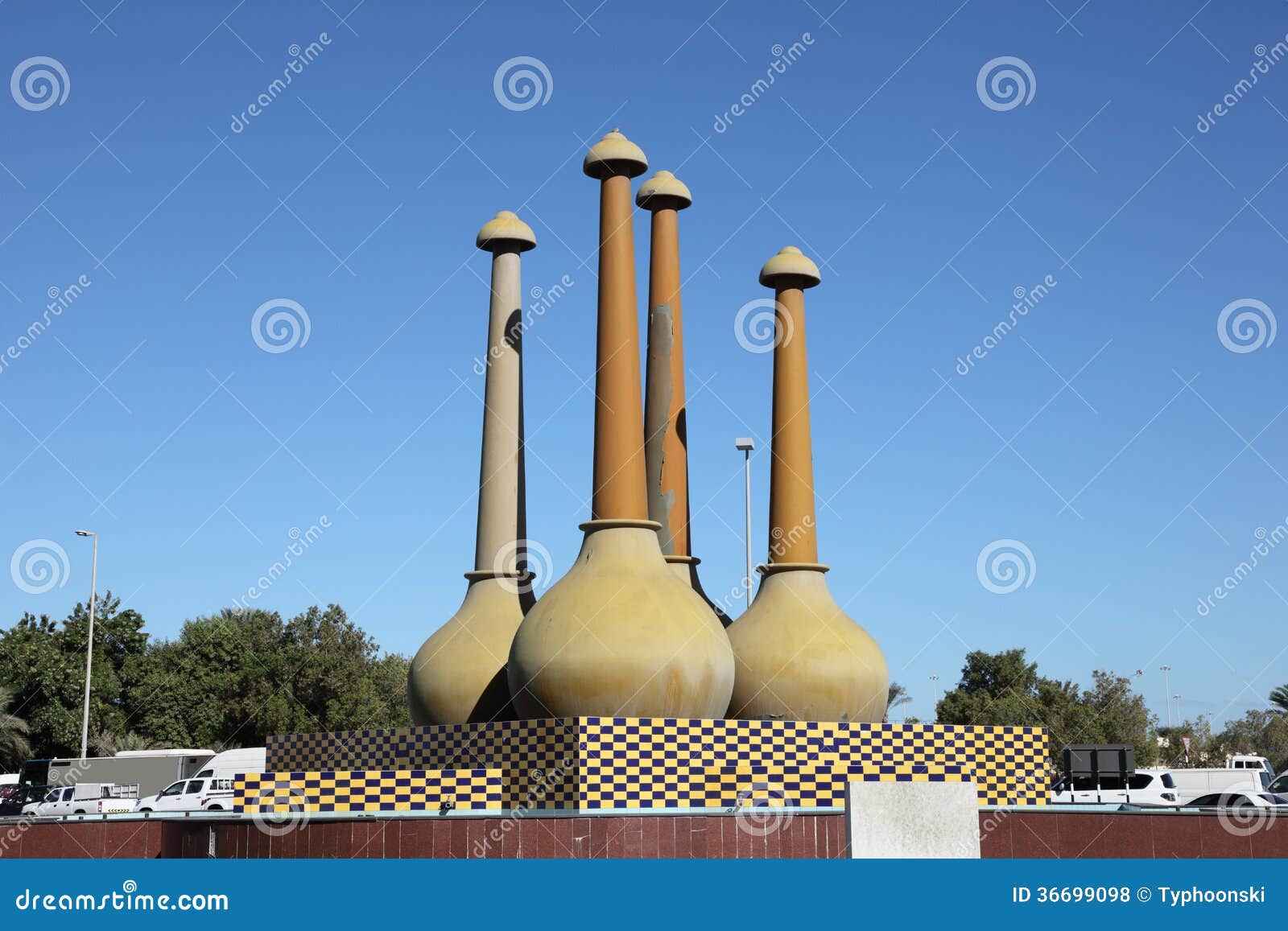 Monument in Abu Dhabi stock photo Image of roundabout 