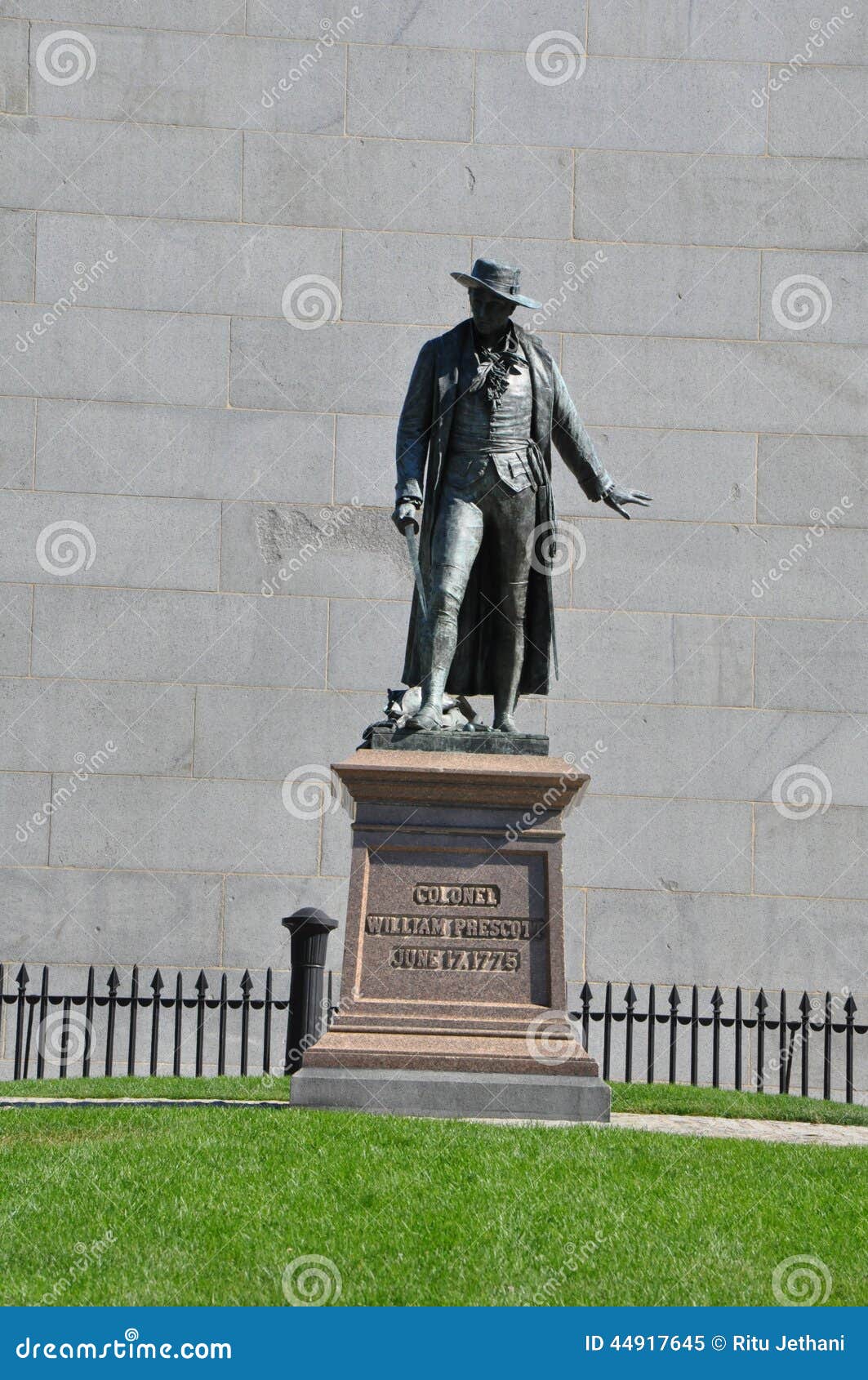 Monument för bunkerkulle i Boston, USA