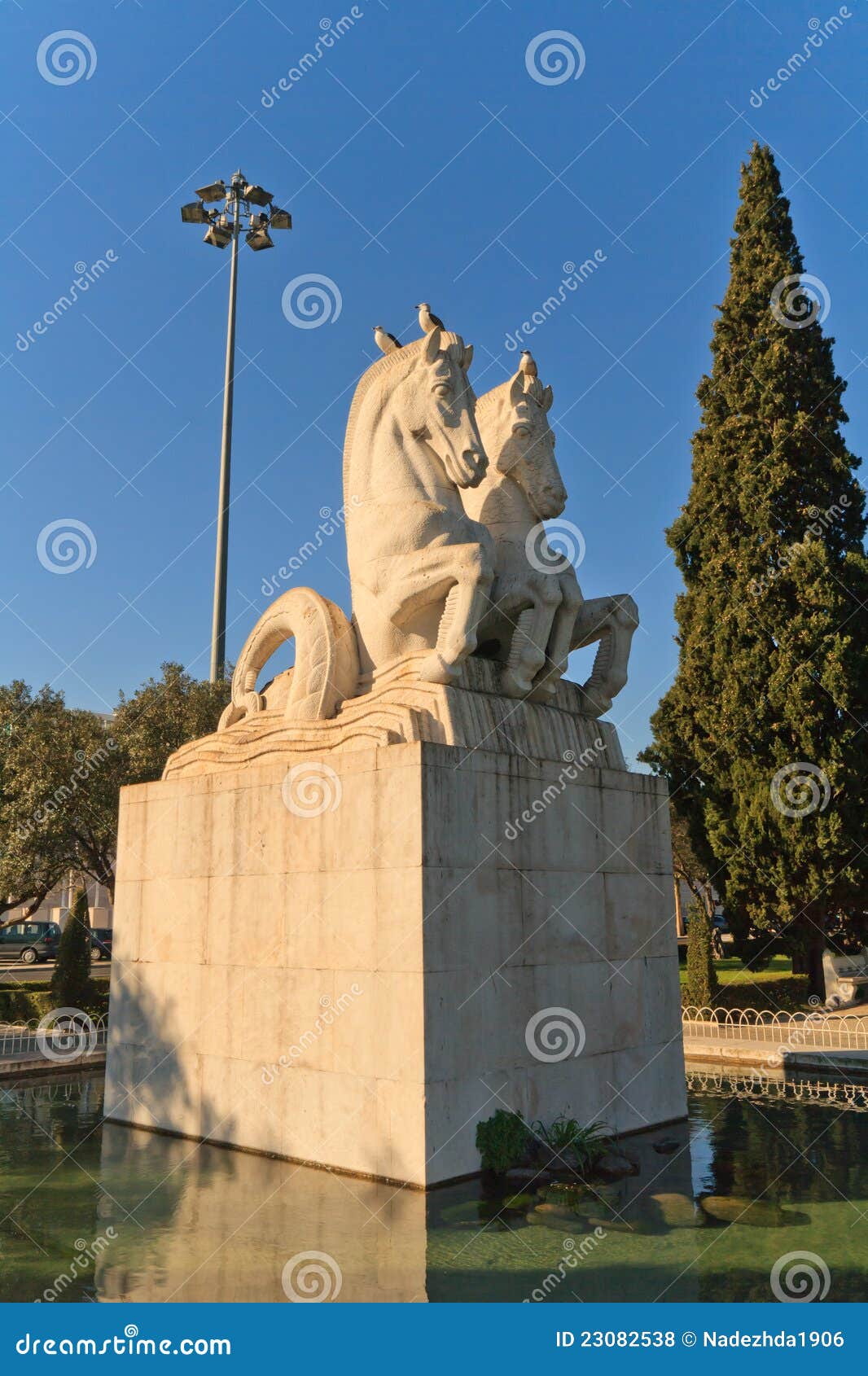 Monument of horses stock photo. Image of aged, antique 23082538
