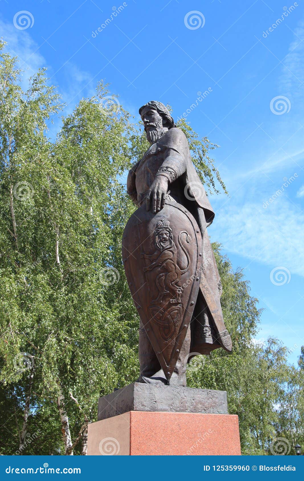 monument to alexander nevsky in vladimir city, russia
