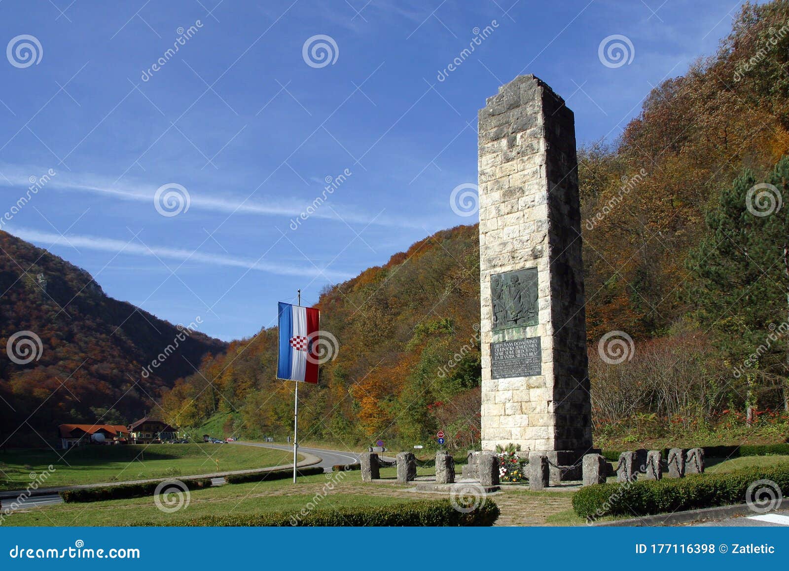 monument to croatian national anthem in zelenjak, kumrovec, croatia