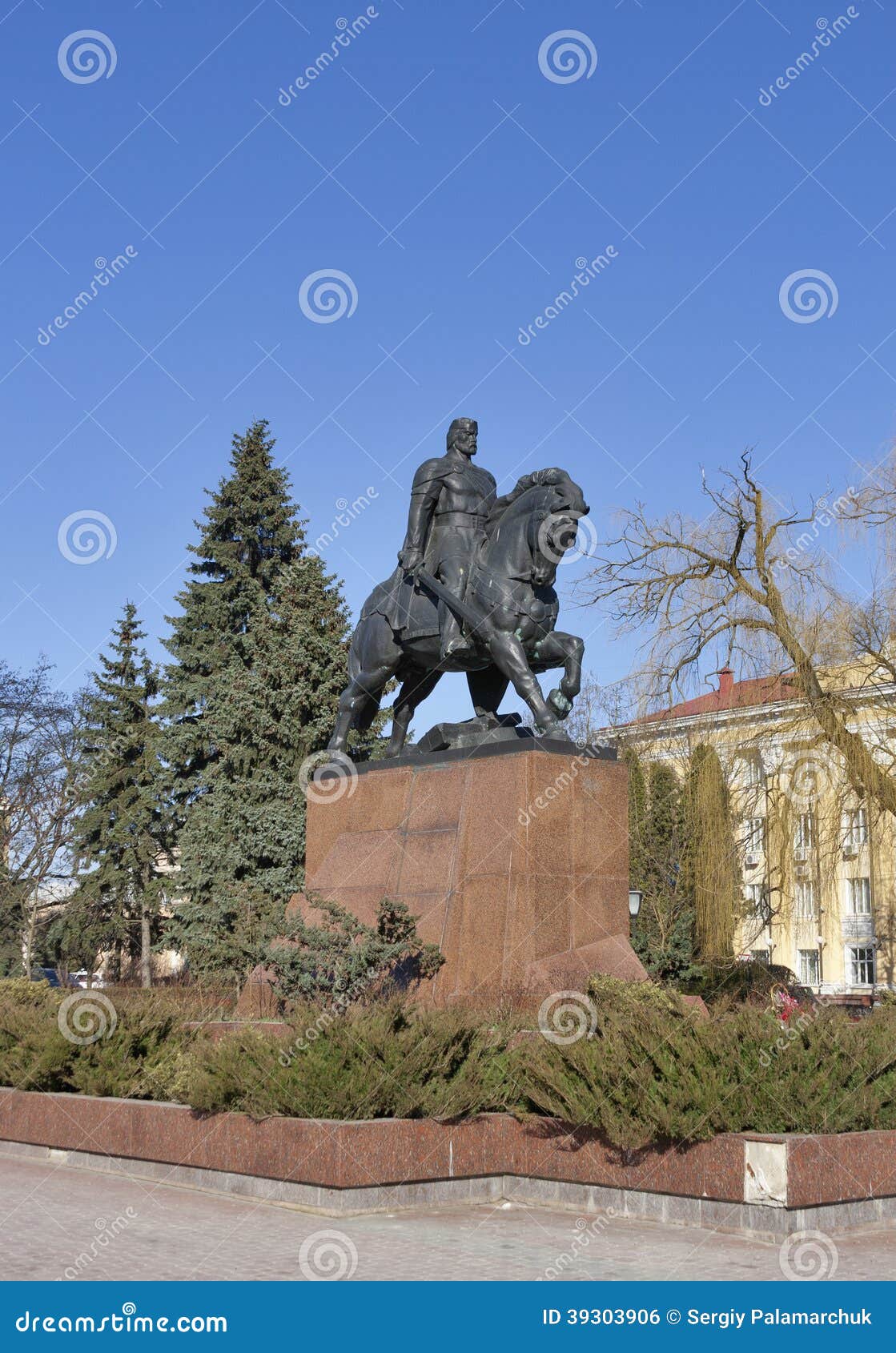 monument to danylo of halych, in ternopil