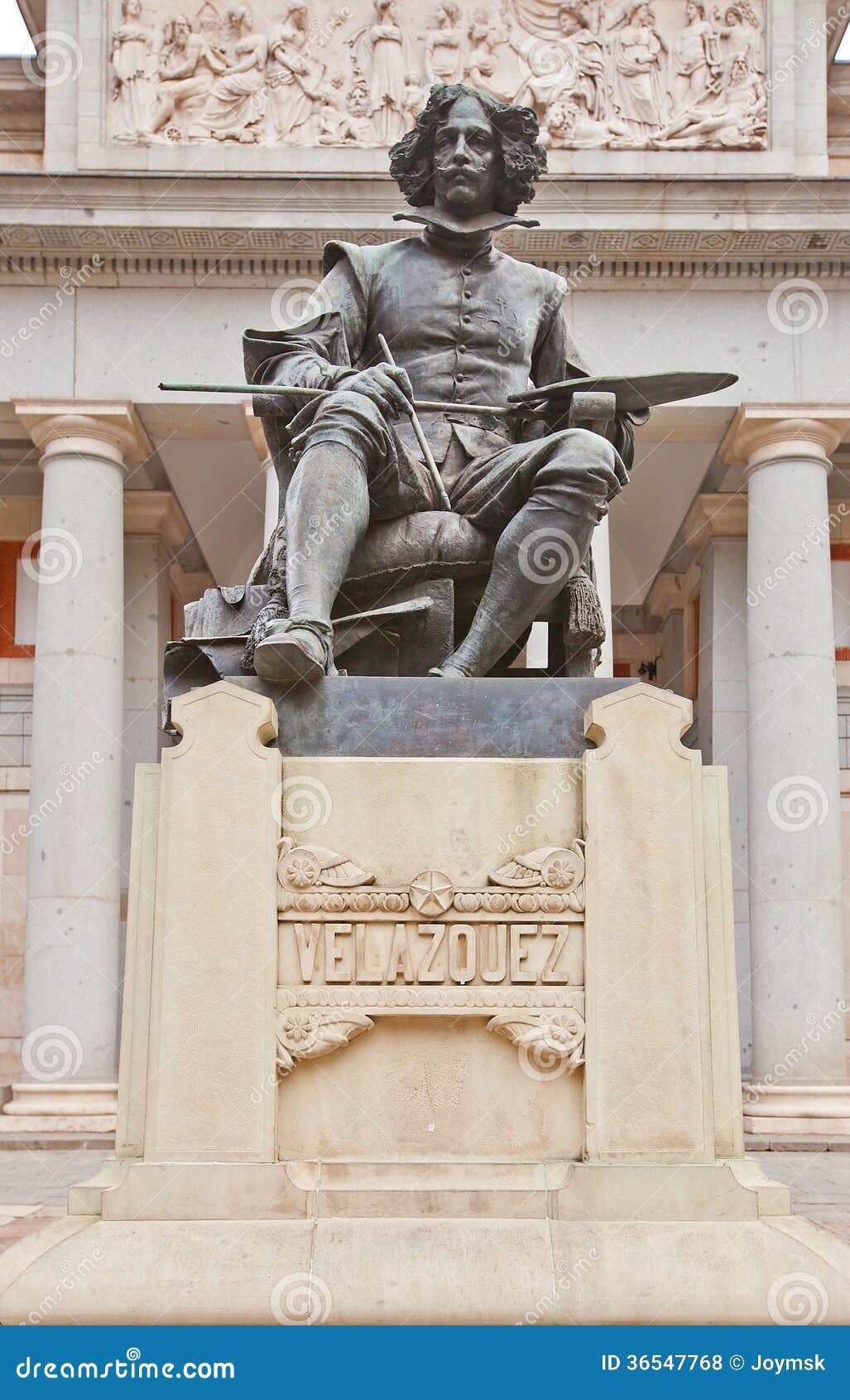 monument to diego velazquez (1899). madrid, spain