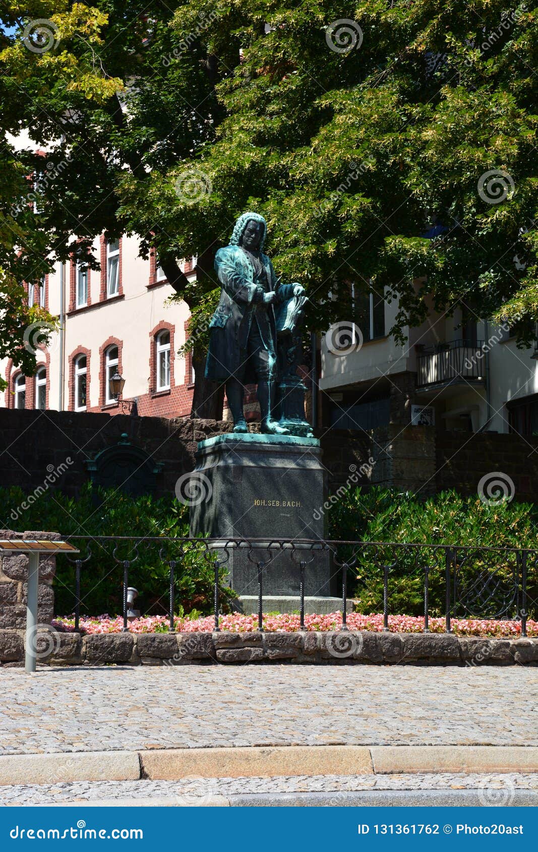 Monument To Johann Sebastian Bach in the Historical Town of EISENACH ...