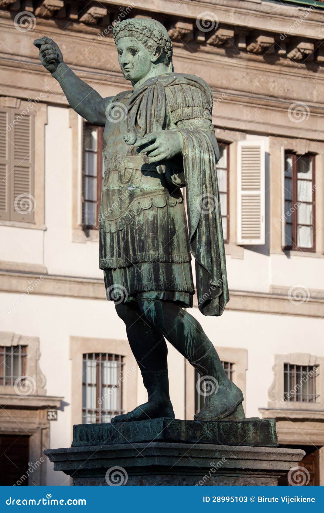 Monument To Roman Emperor Constantine I Stock Image Image of square